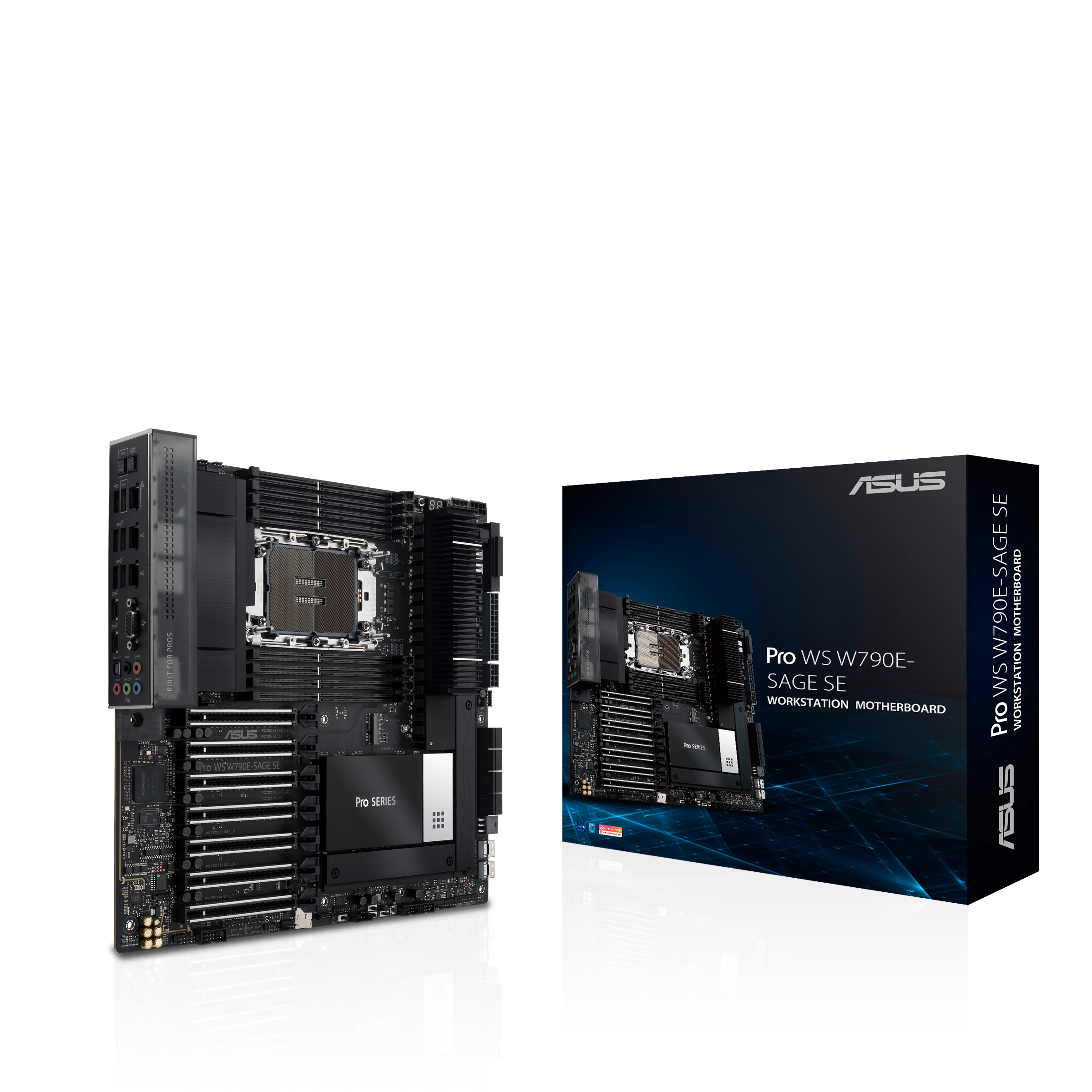 ASUS Pro WS W790E-SAGE SE Workstation Mainboard Sockel Intel LGA 4677 | EEB-Mainboard, PCIe 5.0, DDR5, USB 3.2 Gen 2 - Bild 5