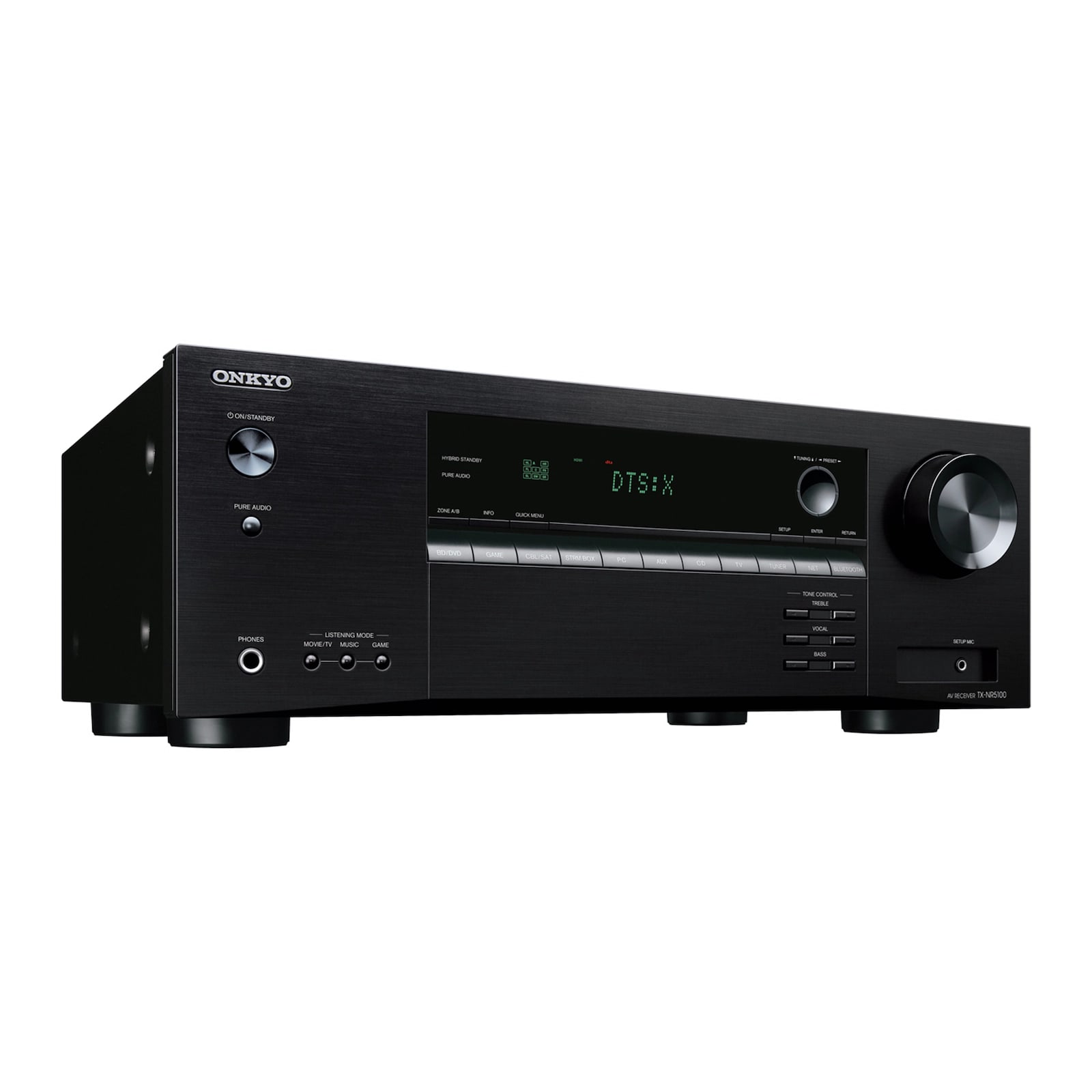 Onkyo Tx-Nr5100m2 Av Netzwerk Receiver 8K Wlan Bt Atmos Sonos Zertif. Größe 7.2 Schwarz