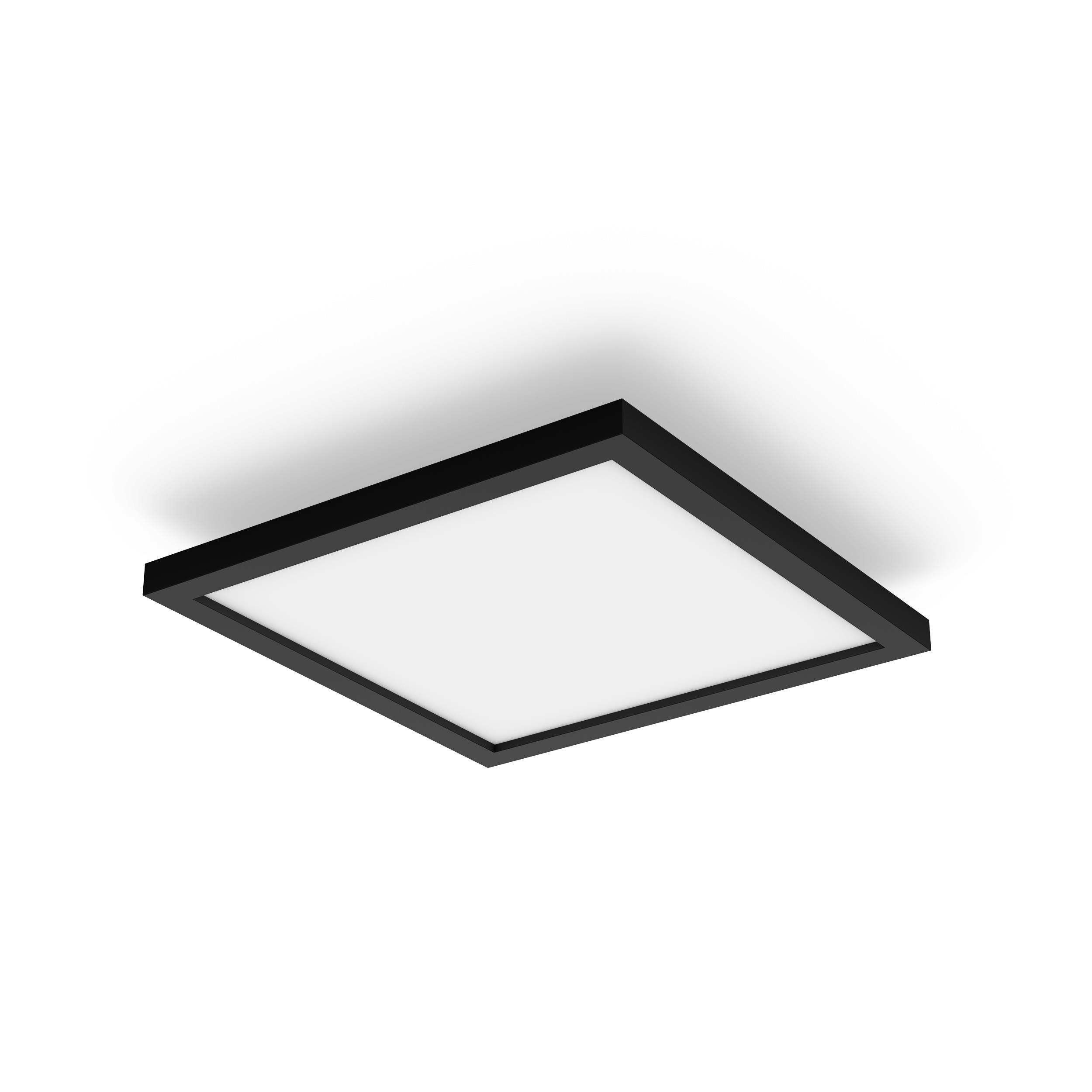 Philips Hue White Ambiance Aurelle Deckenleuchte Sw + Dimmschalter • 30X30cm Schwarz