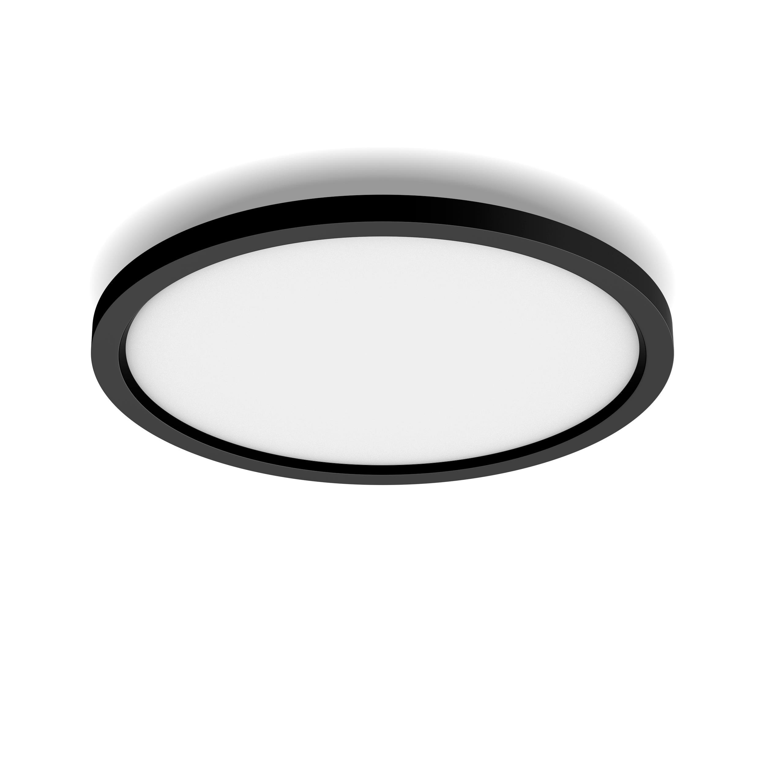 Philips Hue White Ambiance Aurelle Deckenleuchte Sw + Dimmschalter • Rund Schwarz