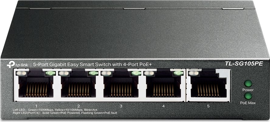 TP-Link TL-SG105PE Easy Smart Switch 5-Port, Smart Managed, 5x Gigabit RJ45, 4x PoE+, 65W - Image 8