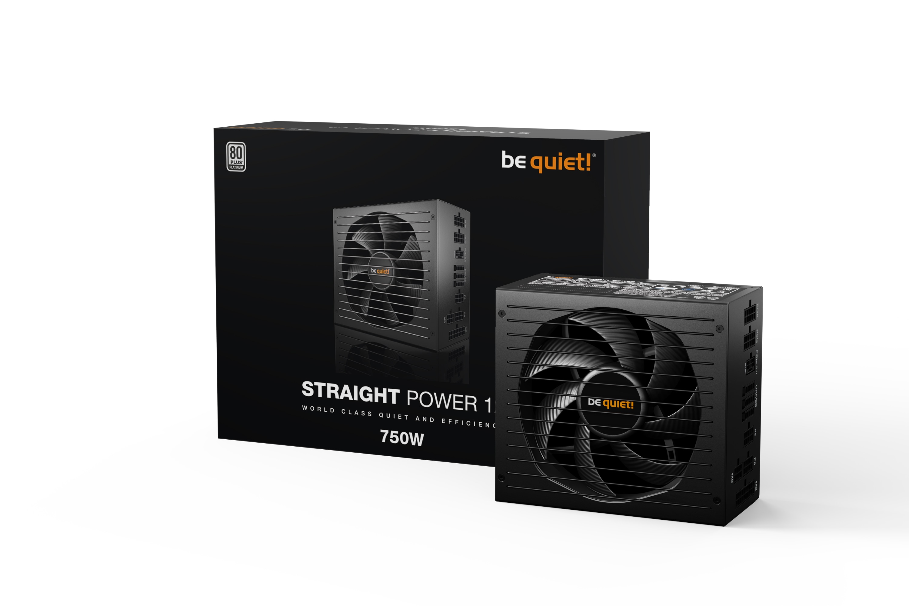 Be Quiet! Straight Power 750W Atx 3.1 Netzteil 80+ Platinum Pcie 5.1 Modular Größe 12 Schwarz