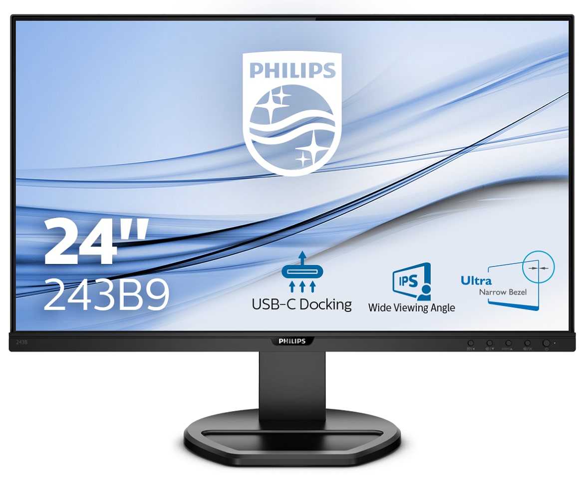 Image of 24" Philips B Line 243B9 - 1920x1080 (FHD) - 75Hz - IPS - 65W USB-C