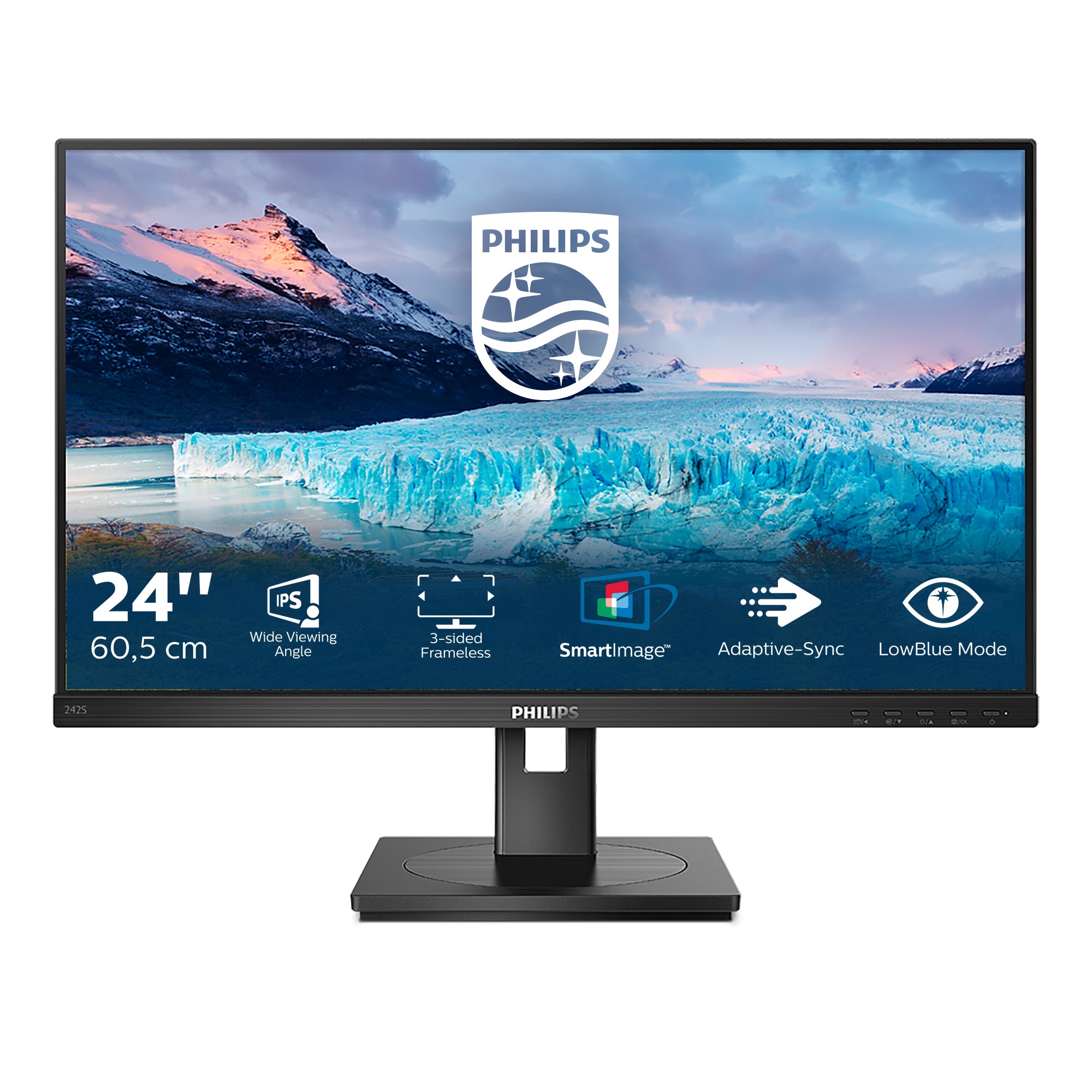 Philips S-Line 242S1ae Zoll Full Hd Ips Led 16:9 75 Hz Monitor Größe 23.8 Schwarz