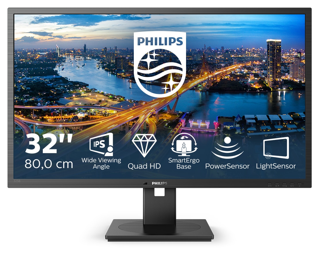 Philips W125916797 325B1L_00 31 5 2560x1440 IPS Flat H/A B Line 325B1L/00, 8 ~E~ - Bild 4