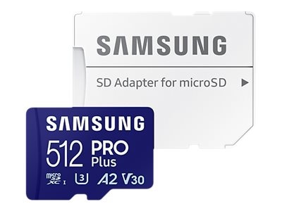 Samsung 512G Micro Sd Pro Plus 2023 Mit Sd-Adapter 4K Klasse 10 Lesegeschwindigkeit 180 Mo/S Schreibgeschwindigkeit 130 Mo/S Mb-Md512sa/Eu 8806094780550 - Image 2