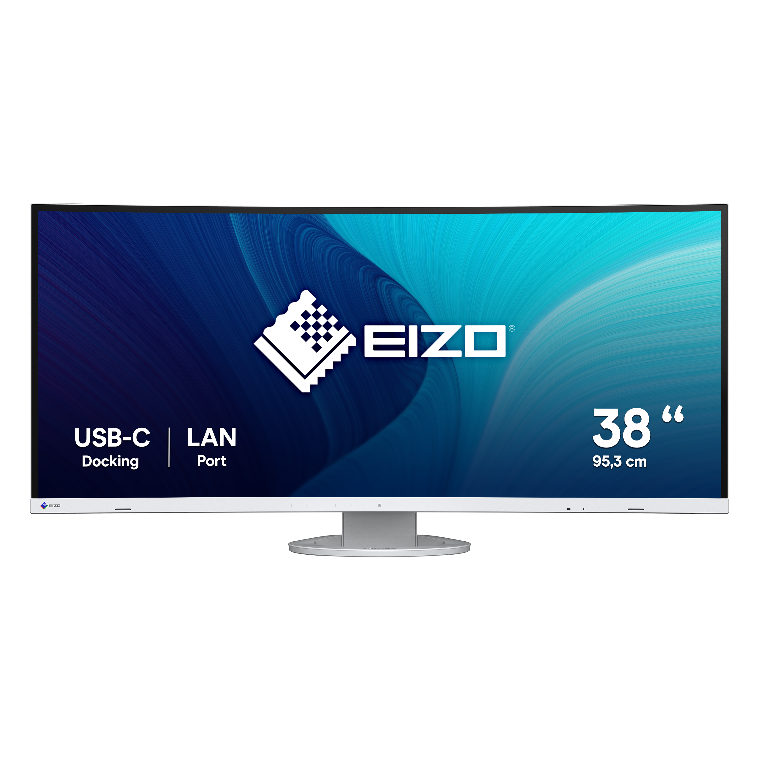 Eizo Weiss Monitor Flexscan Ev3895-Wt 37,5" Ultrawide Quad Hd+ Ips Curved Weiß Höhenverstellbar - Bild 4