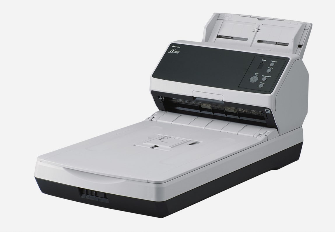 Ricoh Fi-8250 Dokumentenscanner A4 Flachbett Duplex Adf Usb Lan Pa03810-B601 - Bild 4
