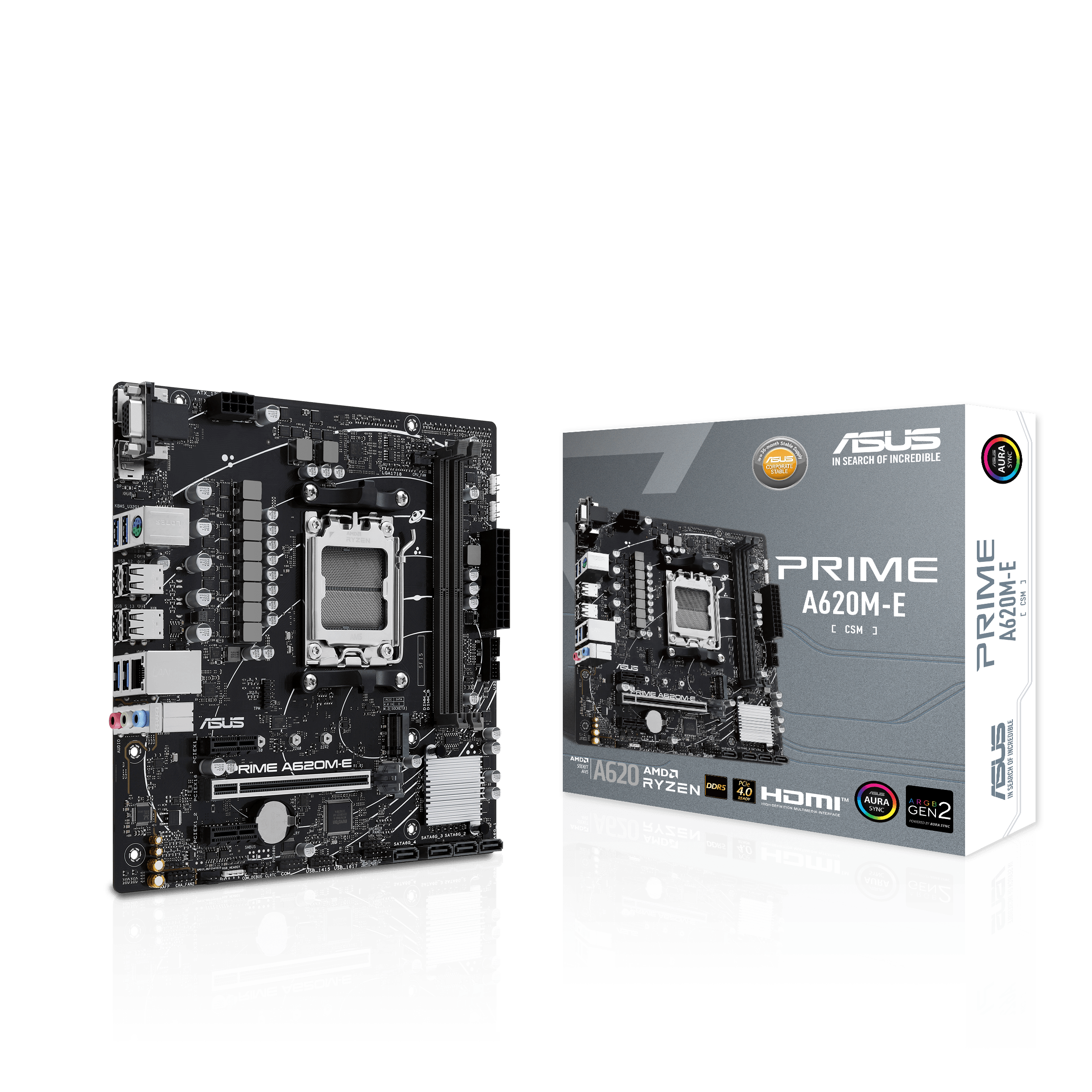 Asus Mainboard - Asrock - Prime A620m-E-Csm - Micro Atx - Ddr5 - 96 Gb 4711387236772 - Image 3