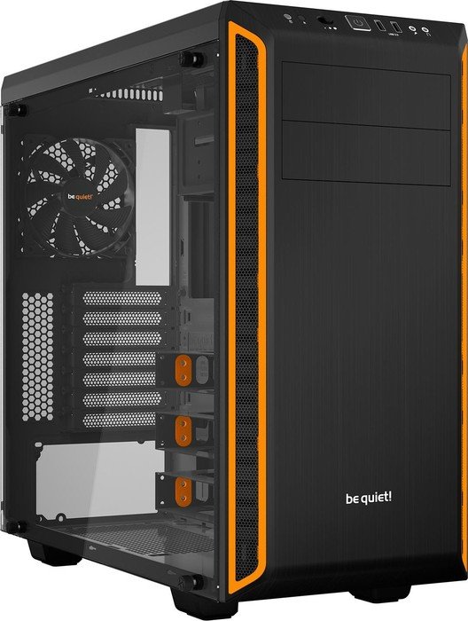 Be Quiet! Pure Base 600 Orange Midi Tower Gehäuse Mit Seitenfenster Größe 2 Schwarz