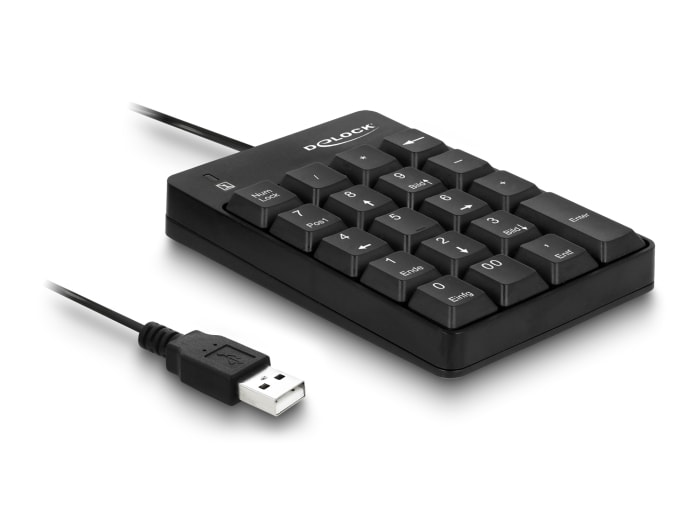 Delock Usb Nummernblock 19 Tasten Schwarz 12481 - Image 3