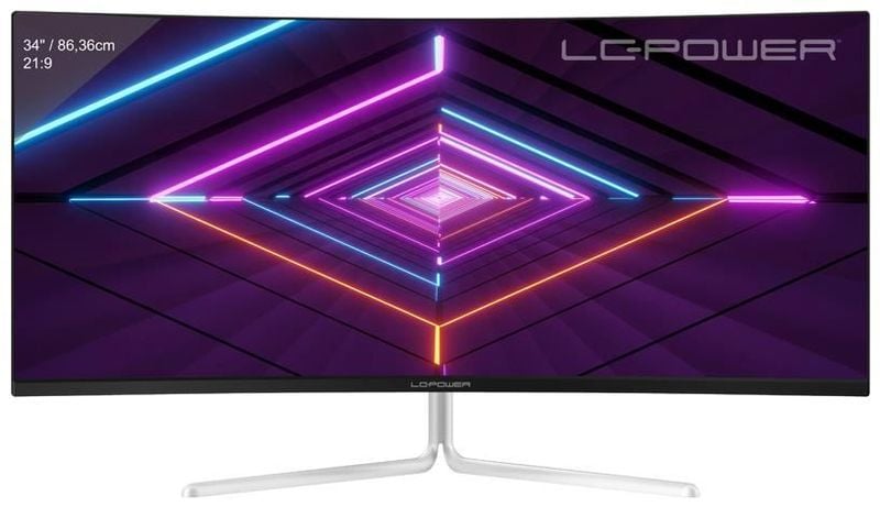 LC-Power M34-UWQHD-100-C-V3 34 Zoll UWQHD Curved VA LED 21:9 100 Hz Monitor LC-M34-UWQHD-100-C-V3