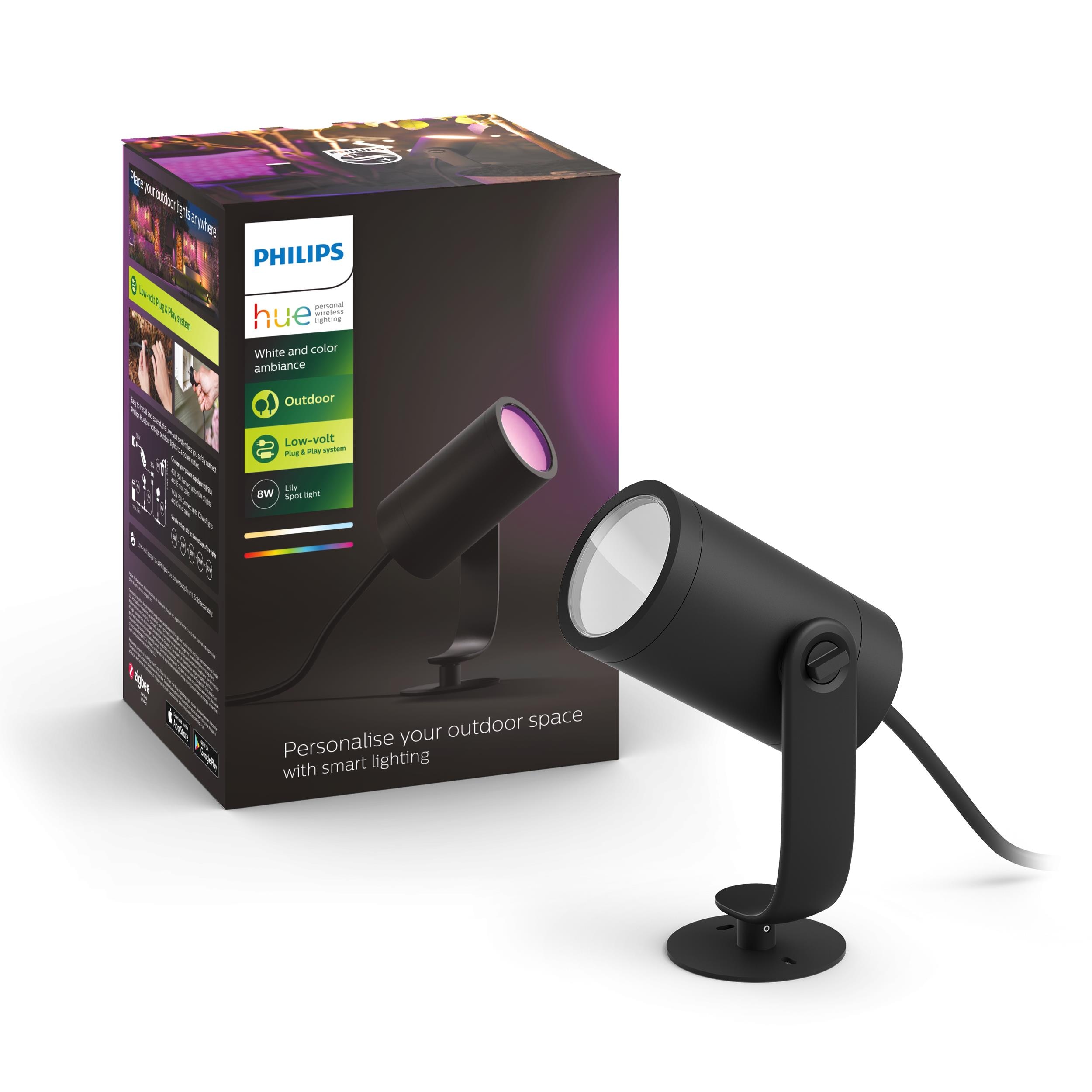 Philips Schwarz Hue Lily Led 1Flg. Spot Erweiterung Schw. - Image 3