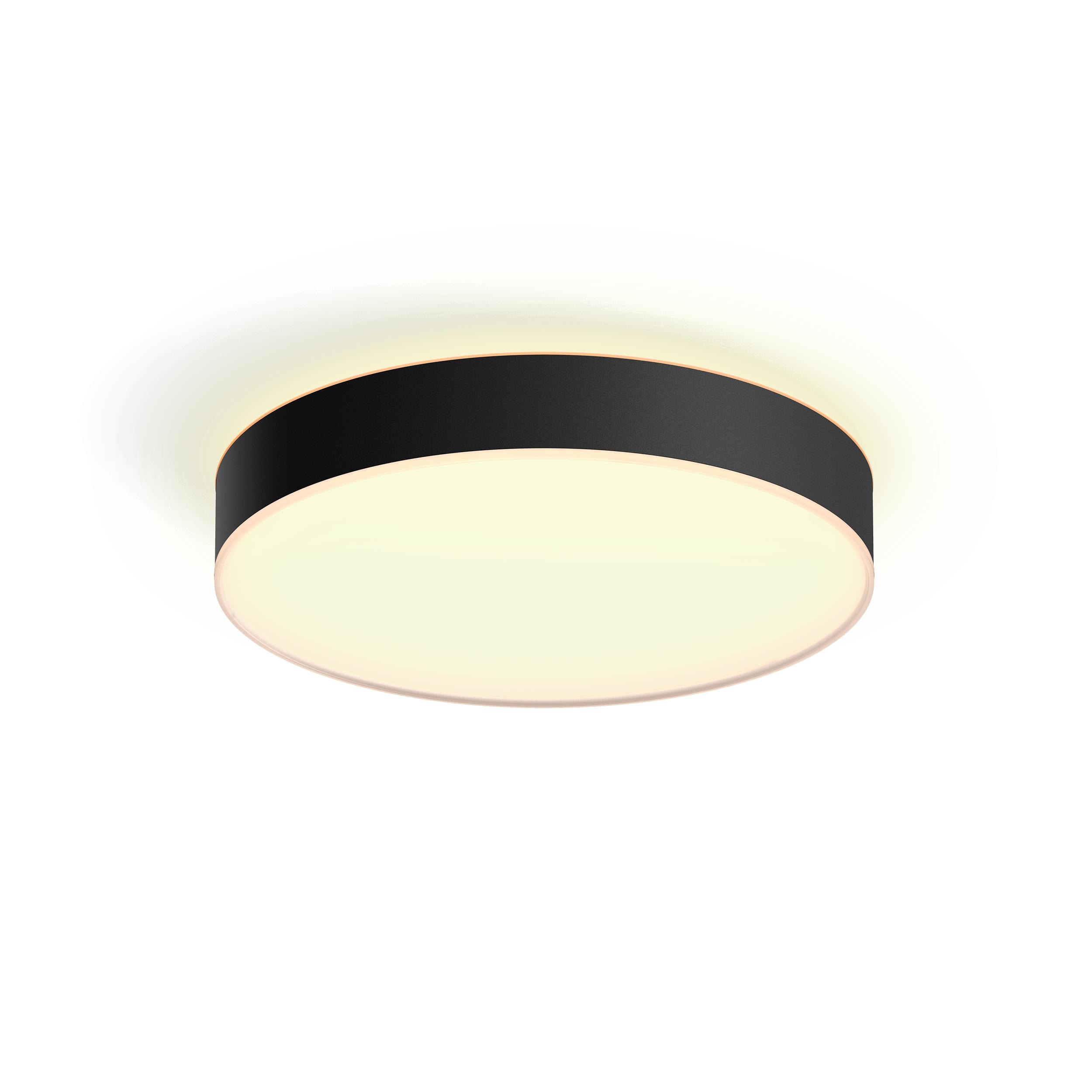 Philips Hue White Ambiance Enrave Deckenleuchte Rund + Dimmschalter • L Schwarz - Bild 4