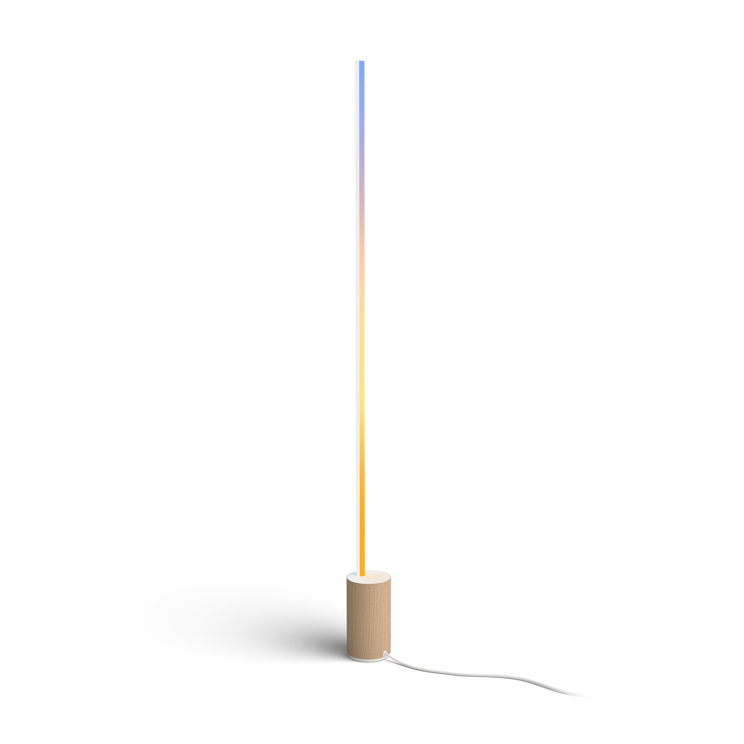 Philips Hue White & Color Ambiance Gradient Signe Stehleuchte Oak - Bild 6