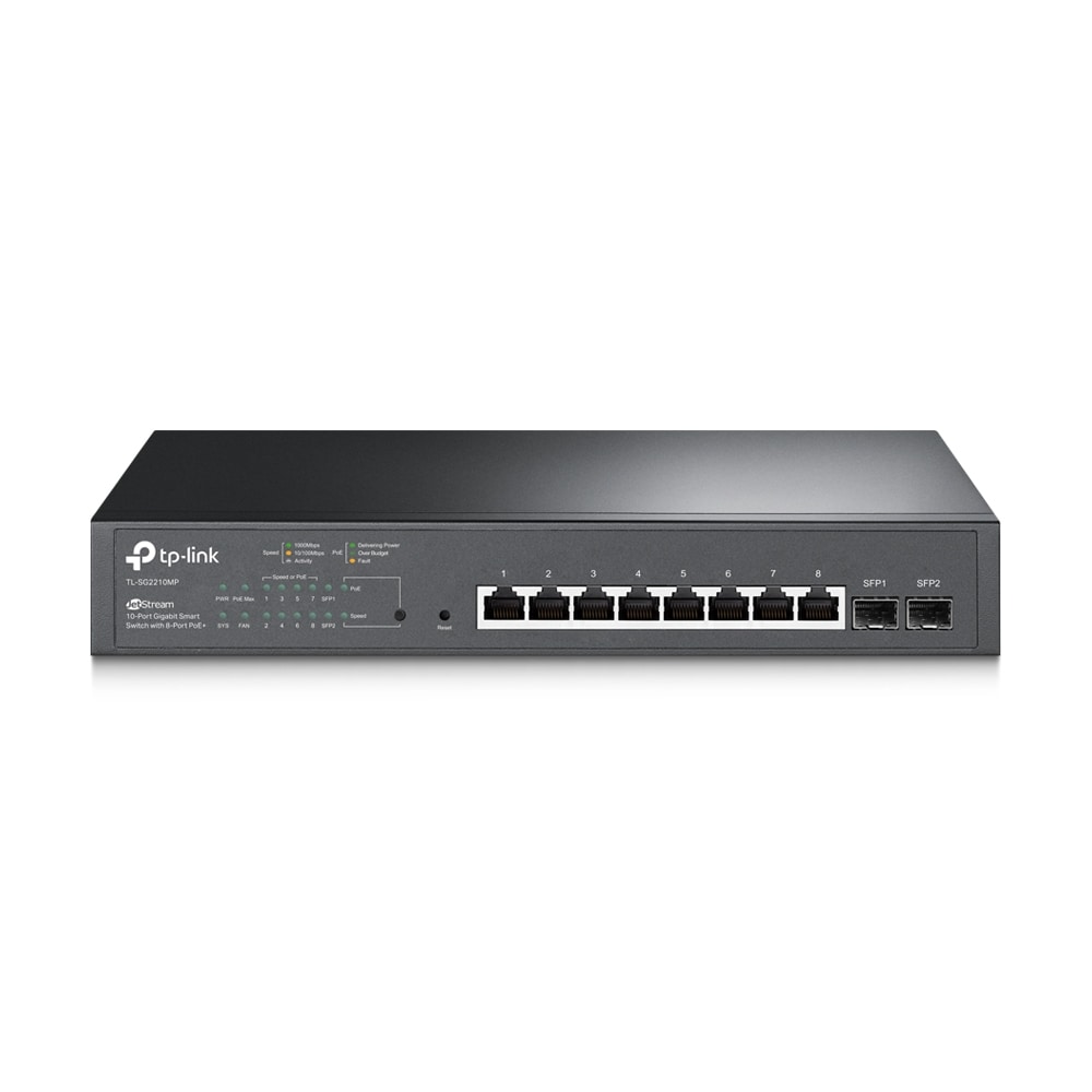 Tp-Link 10X Gb-Lan, Poe+ Schwarz Tl-Sg2210mp - Image 7
