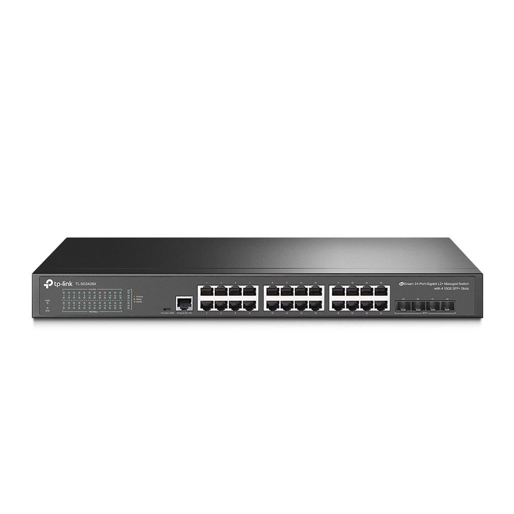 Tp-Link Tl-Sg3428xmp 24X Gb Lan, 4X Sfp, Poe, Omada Snd 10G Schwarz