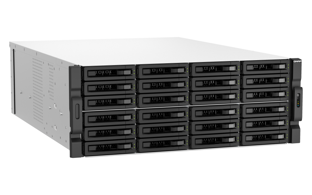 QNAP TS-h3087XU-RP-E2378-64G Intel Xeon E-2378 8 Cores/16 Threads 64GB ECC DDR4 4x16 30-Bay 4U rackm (0 TB), NAS, Schwarz - Bild 3