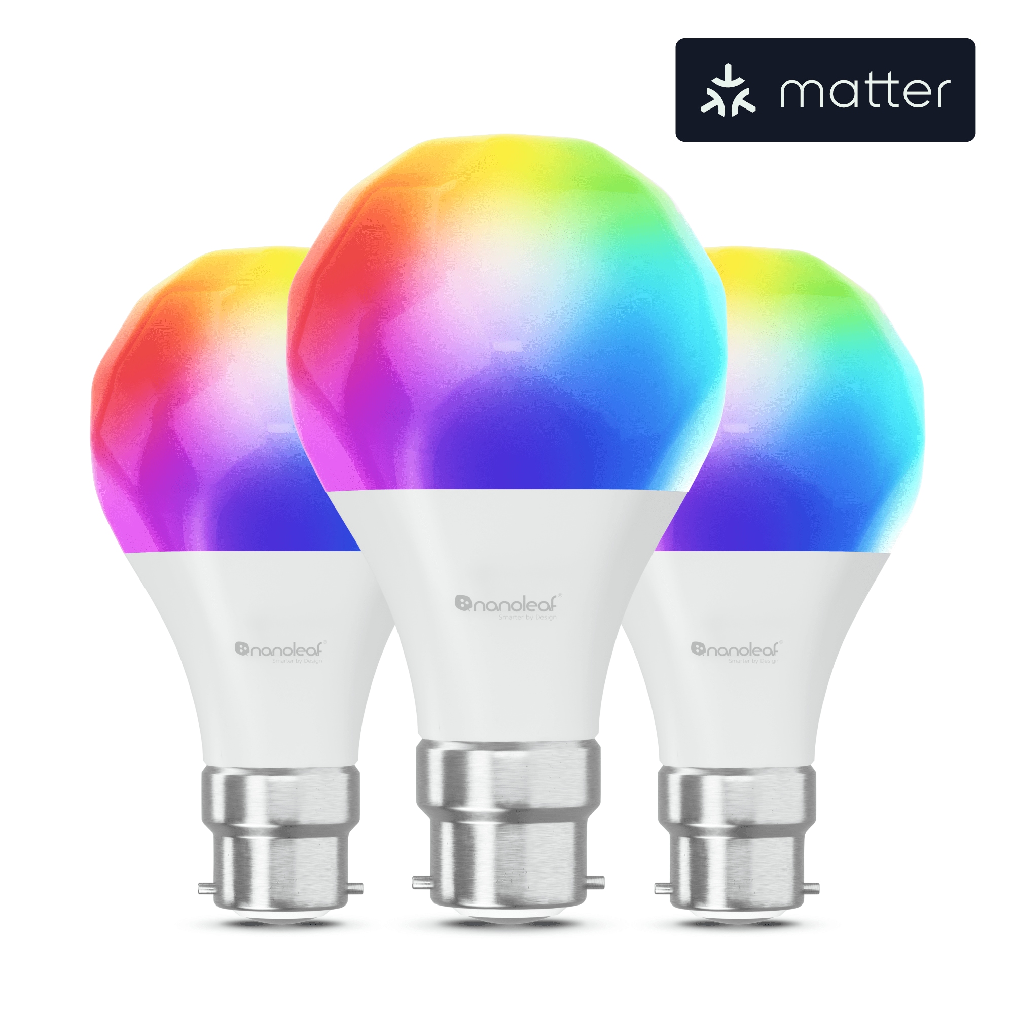Nanoleaf Essentials Matter Smart Bulb B22 Led-Leuchtmittel 3Er-Pack Nf080b02-3A19b - Bild 3