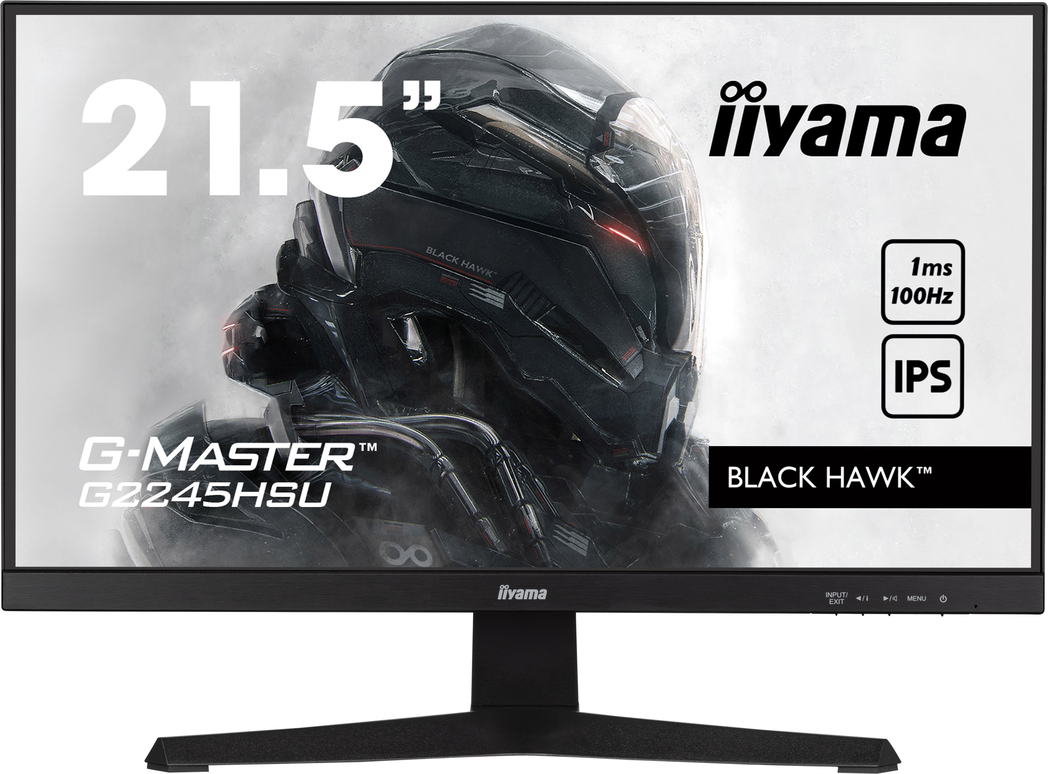 Image of 22" iiyama G-MASTER Black Hawk G2245HSU-B2 - 1920x1080 (FHD) - 100Hz - IPS