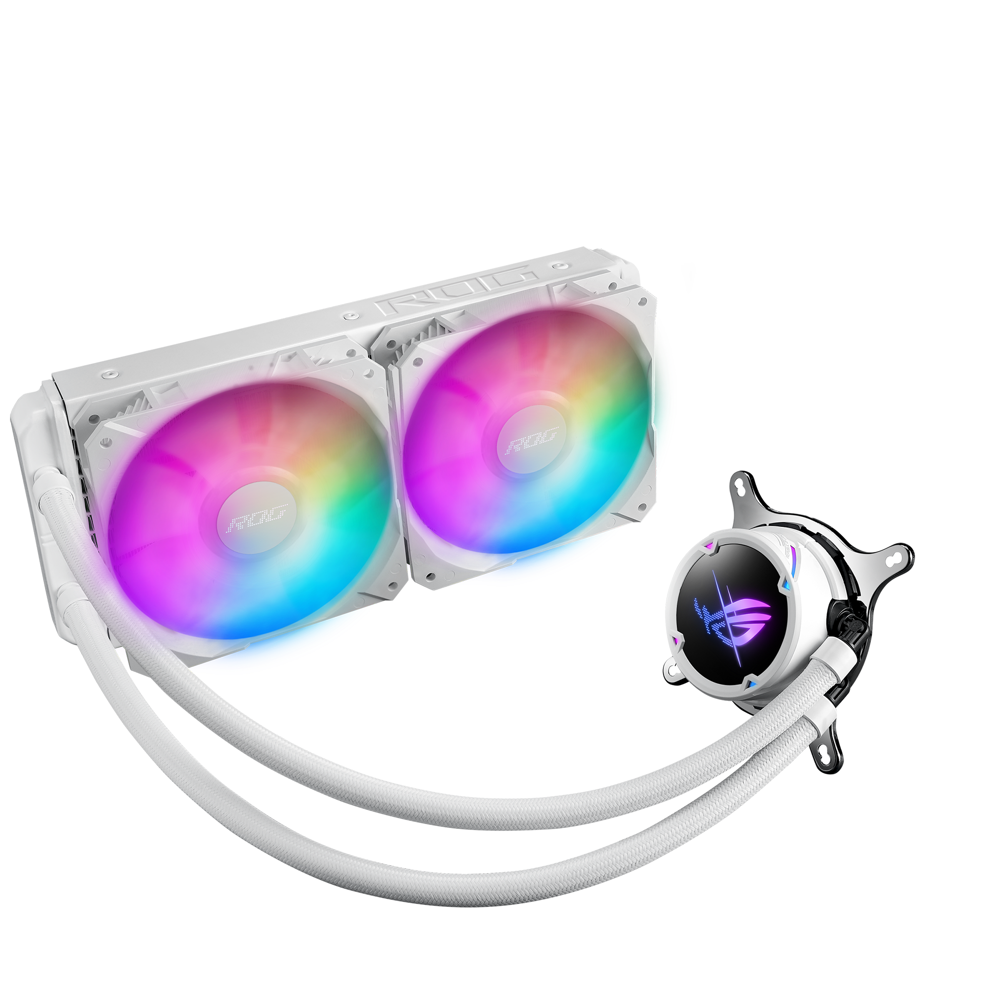 Asus Rog Strix Lc Ii 240 Argb Whit Ed. Aio-Wasserkühlung Für Amd Und Intel Cpu Größe 5.0