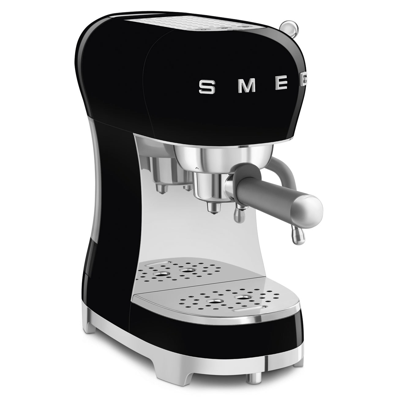 Smeg 50S Style Espresso-Kaffeemaschine Schwarz Ecf02bleu - Bild 2