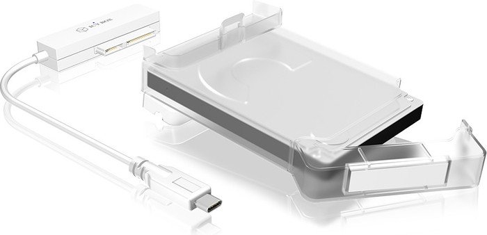 Raid Sonic Raidsonic Icy Box Usb3.0 Typ C Zu 2,5" Sata / Ssd Adapter Transparent Ib-Ac703-C - Bild 2