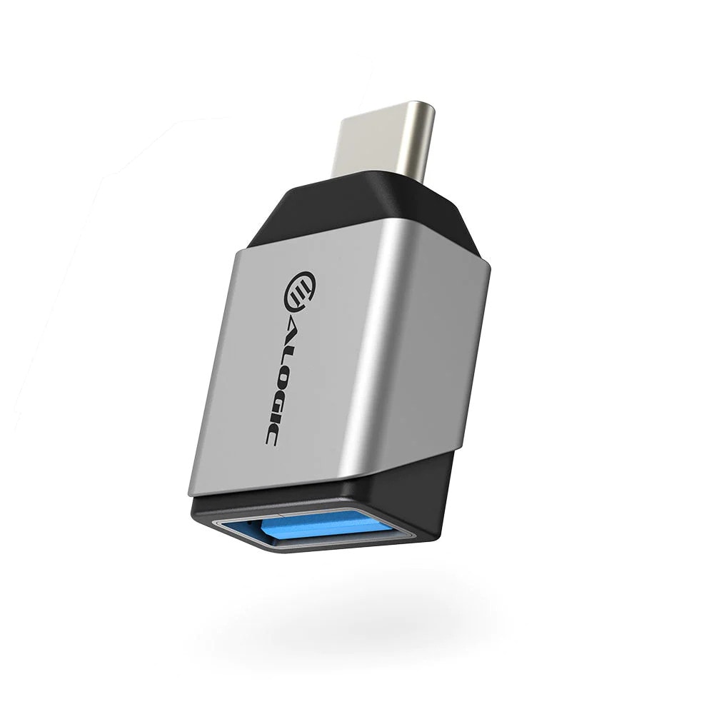 ALOGIC Ultra-Mini-USB-C auf USB-A Adapter grau ULCAMN-SGR