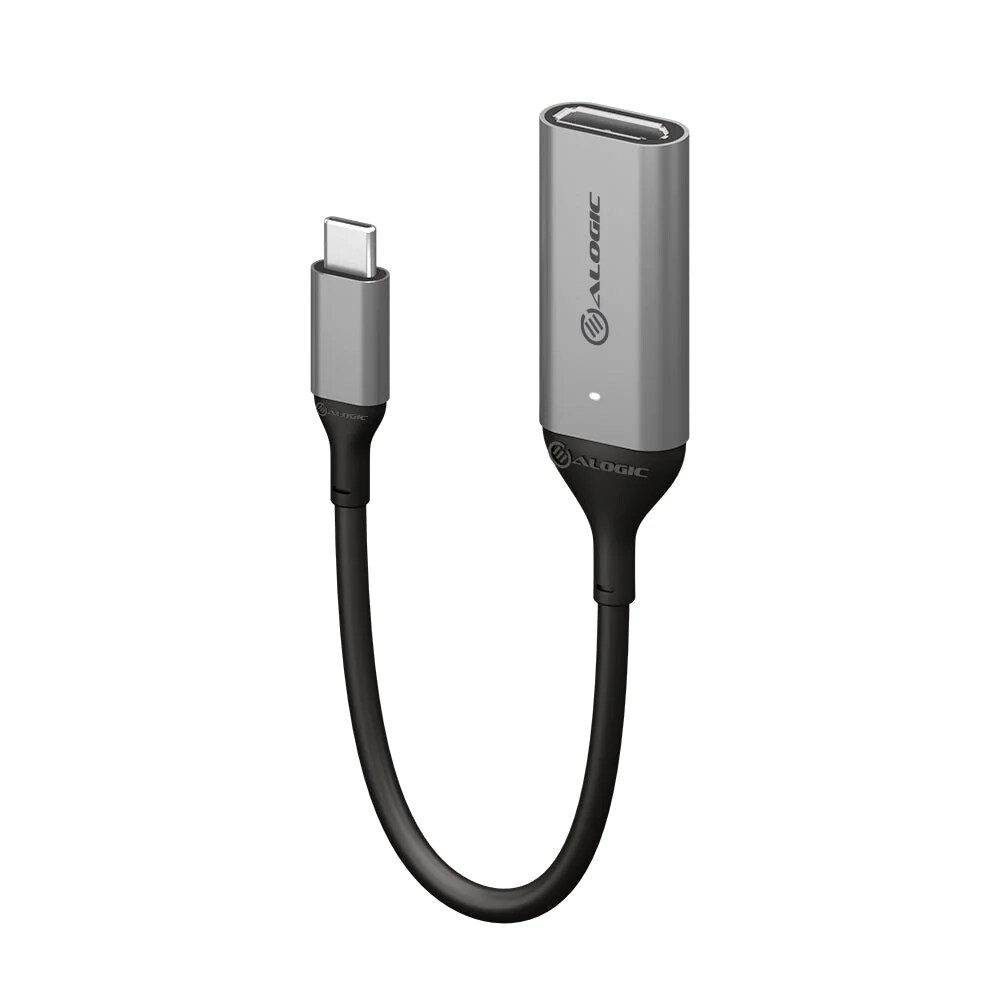 Alogic Ultra Usb-C (Männlich) Auf Dp (Weiblich) Adapter 15 Cm Grau Ulucdp-Adp - Image 2