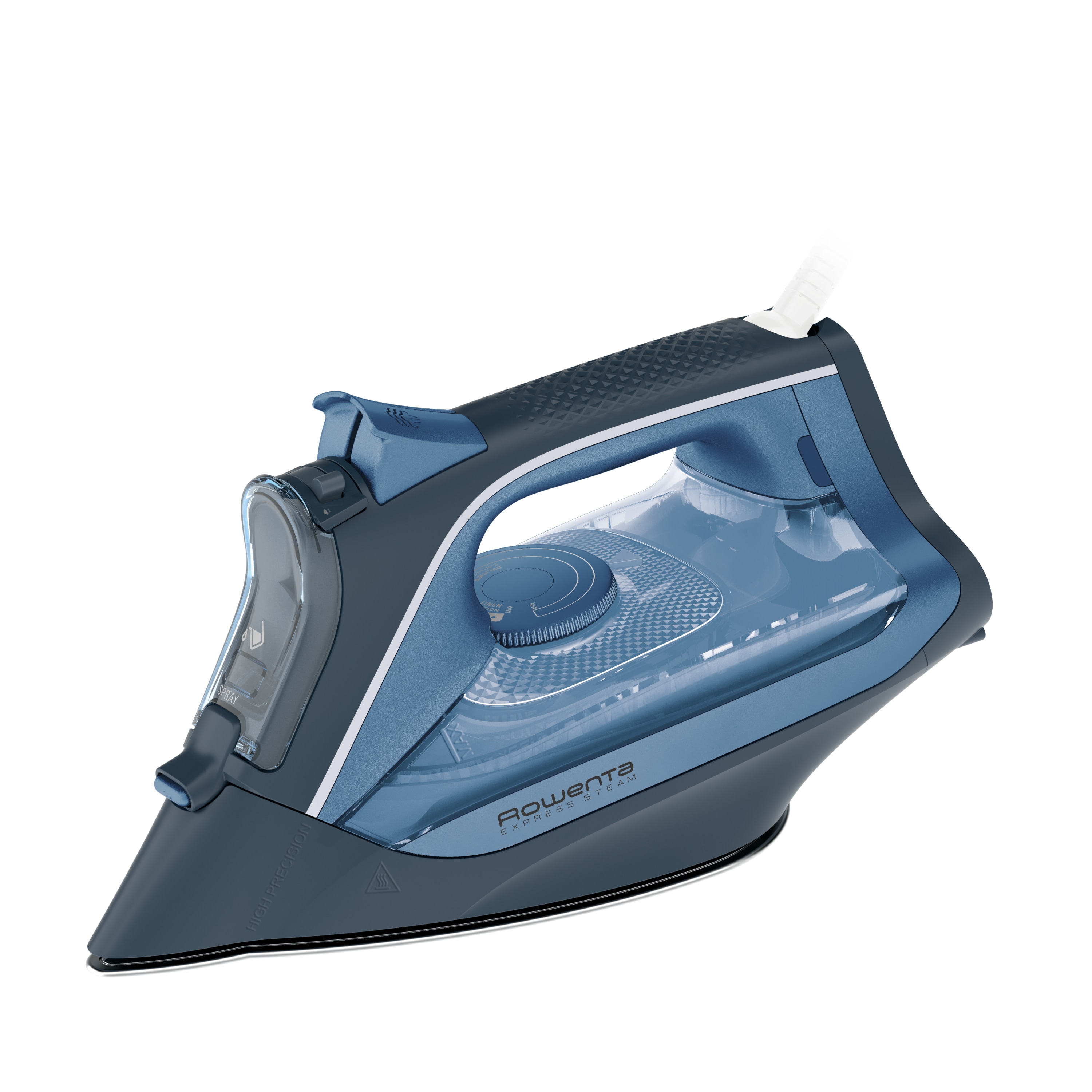 Rowenta Dunkel Dw4320 Express Steam Dampfbügeleisen | 2500 Watt | Dauerdampfmenge 40 G/Min. | Dampfstoß: 160 G/Min. | Eco Funktion | Tropfstopp |Farbe Blau/Hellblau - Image 5
