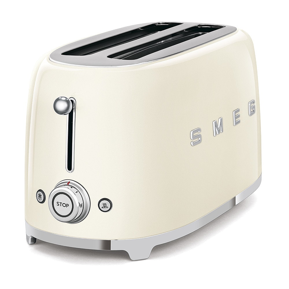 Smeg 50S Style 4 Scheiben Langschlitz Toaster Creme Beige Tsf02creu - Bild 3
