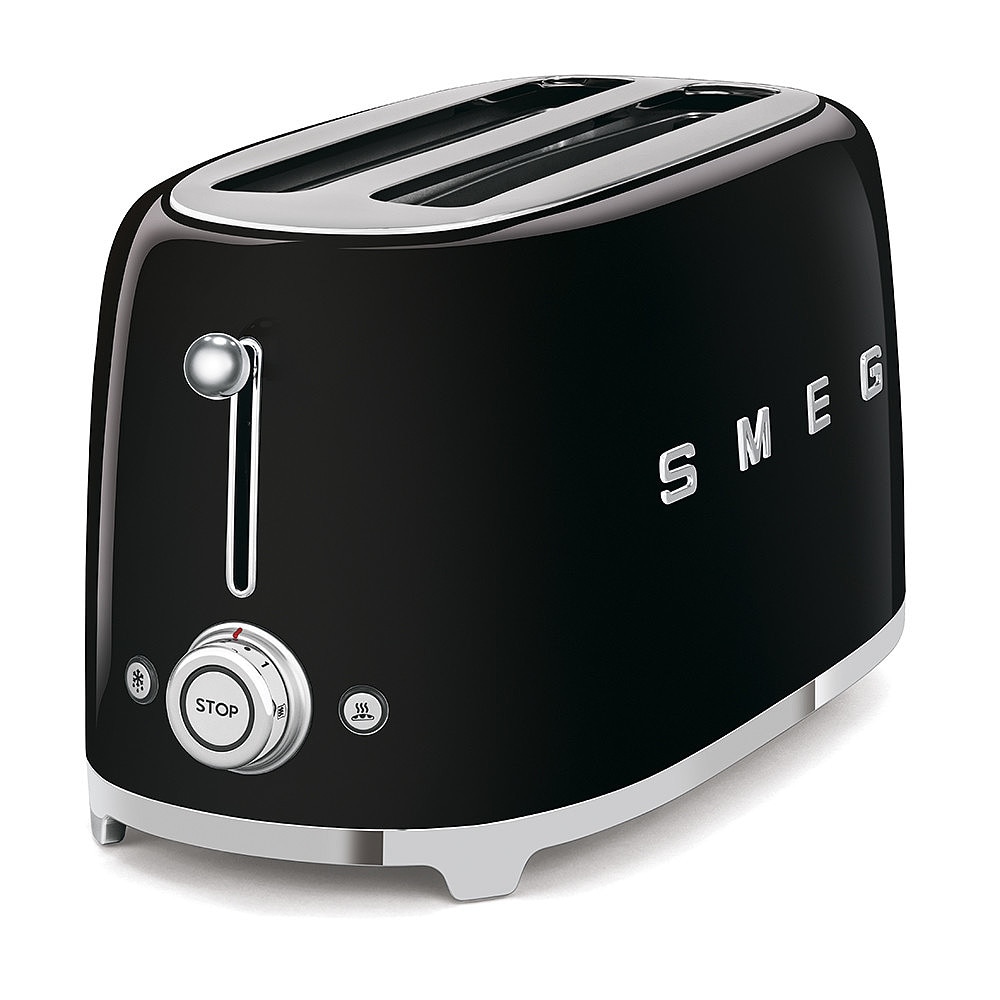 Smeg 50S Style 4 Scheiben Langschlitz Toaster Schwarz Tsf02bleu - Bild 4