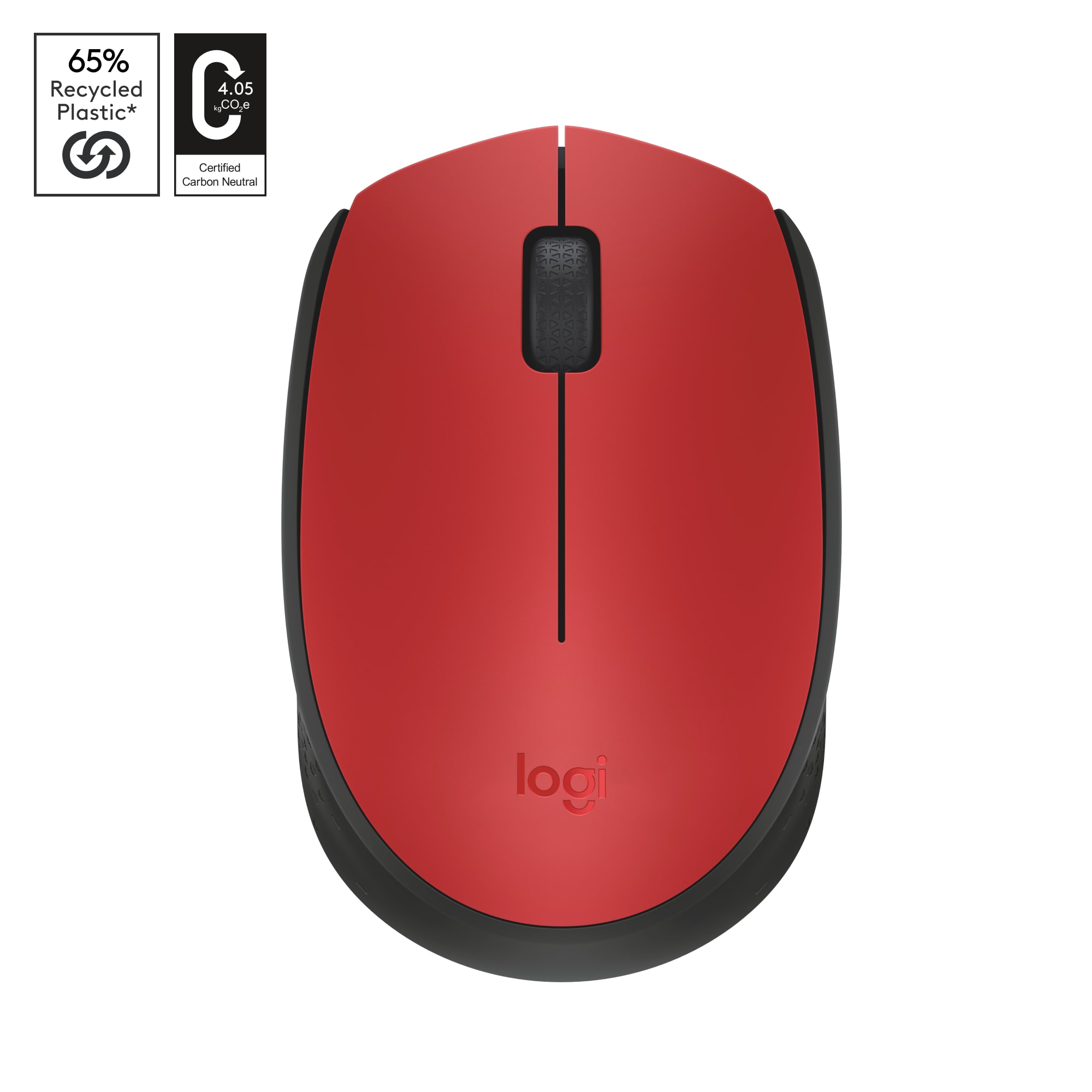 Logitech M171 Kabellose Maus 10M Rot