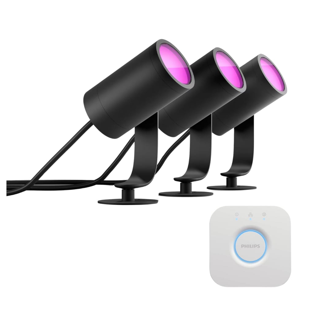 Philips Hue Starter Set Lightstrip Outdoor 5M + Lily Spot 3Er Pack + Bridge V2 Ku04-10U+Ky01-183+Kv01-1L5 - Image 12