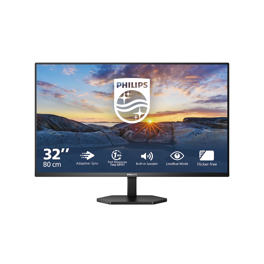 Philips 32E1N3100LA 32 Zoll Full HD Monitor, eingeb. Lautsprecher, neigbar (1920x1080, VGA, HMDI 1.4) schwarz - Bild 3