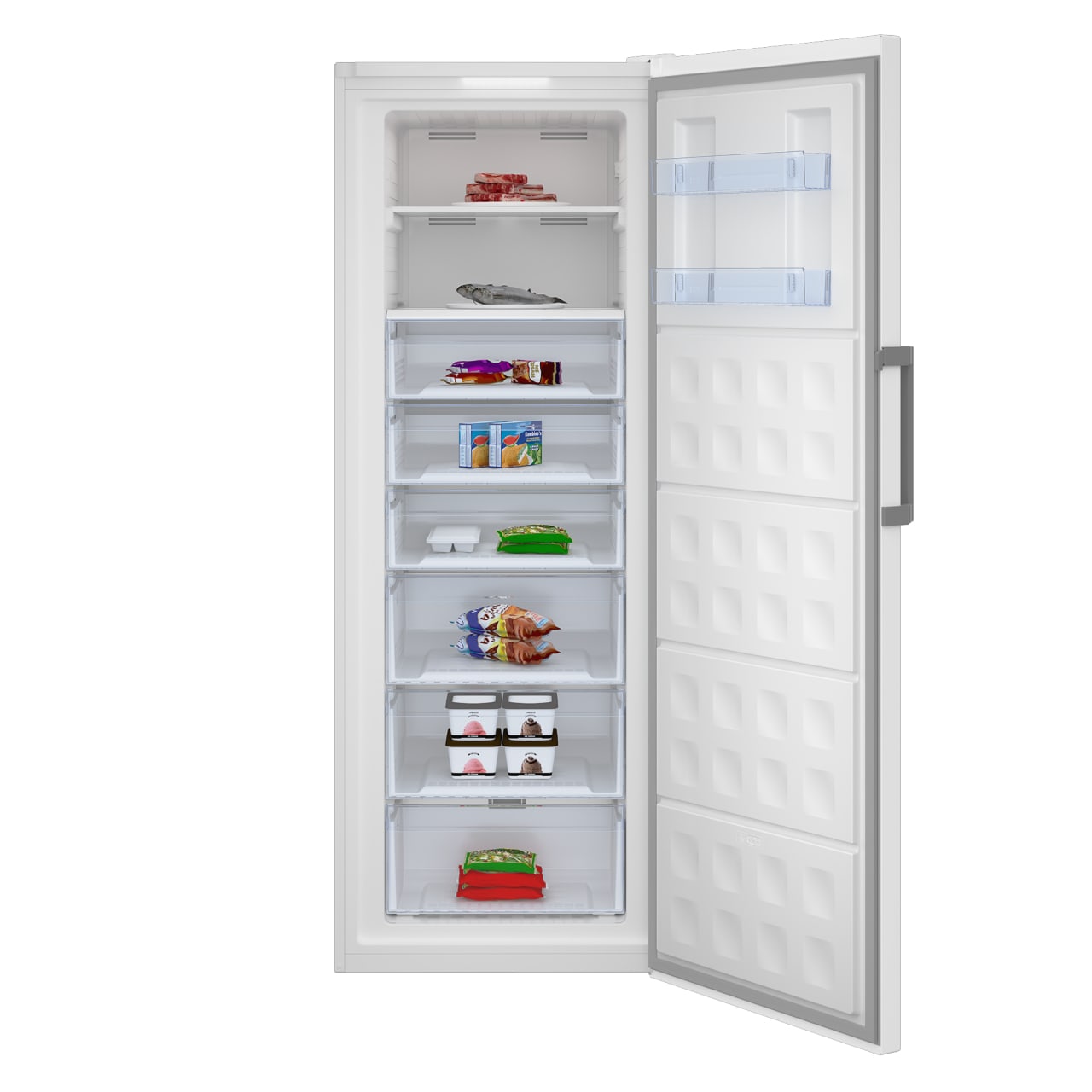 Beko Weiss Rfne448e45w, Gefrierschrank + Gefriertruhe, - Image 4