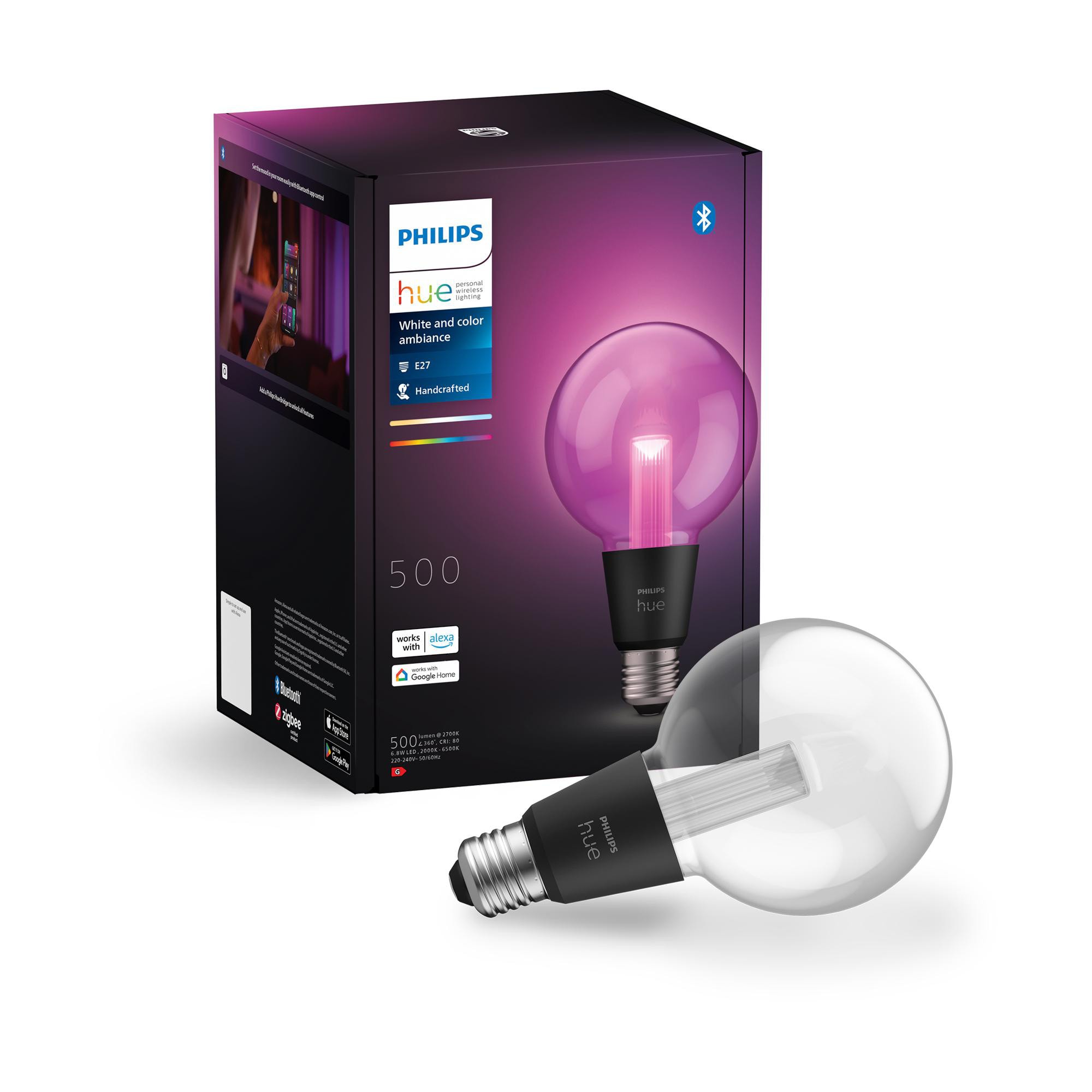 Philips Hue White & Col. Amb. Lightguide Globe 95 E27 500Lm Größe 16 Licht - Bild 3