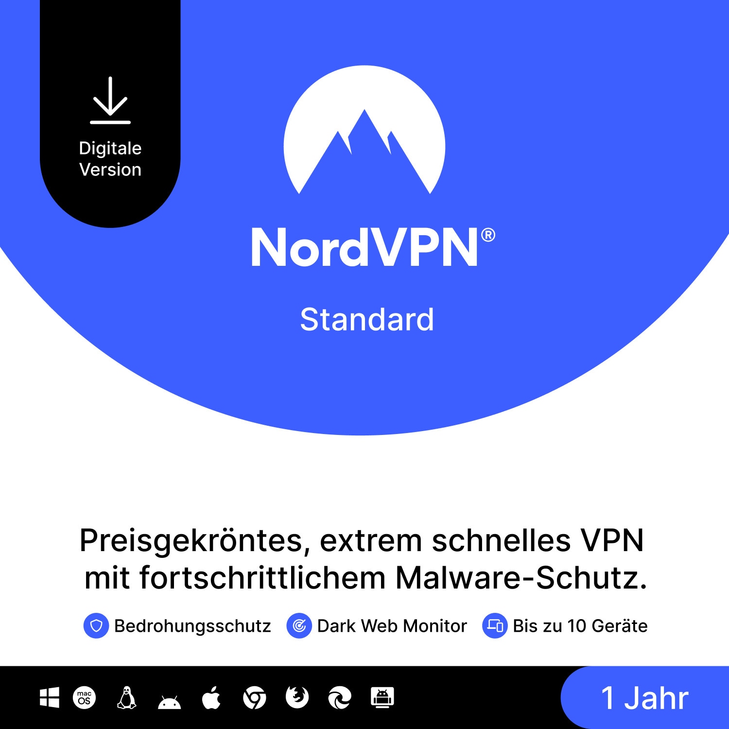 Nordvpn Service Vpn | 10 Geräte | 1 Jahr | Download & Produktschlüssel Nv1c1y-Epde-E - Bild 4