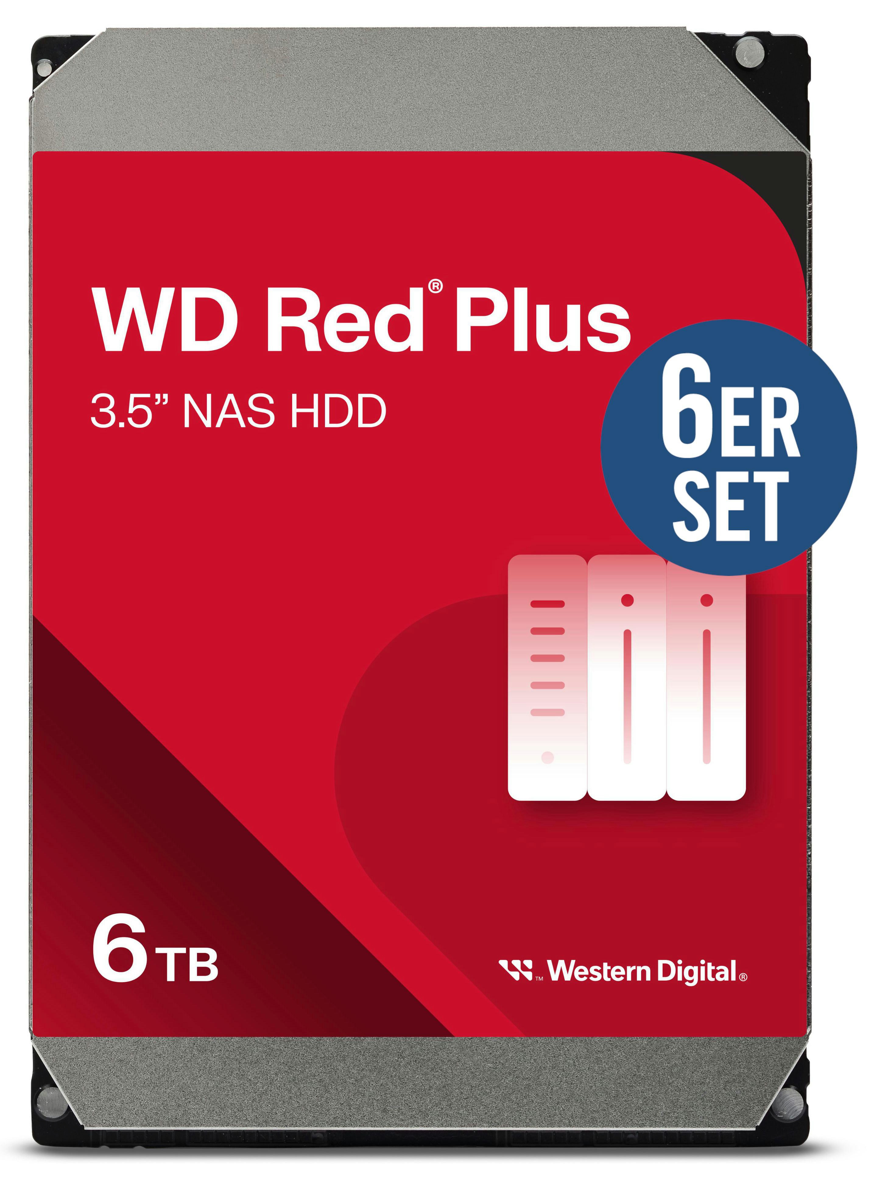Western Digital Wd Red Plus 6Er Set Wd60efpx 36Tb - 6X6 Tb 5400 Rpm 256 Mb 3,5 Zoll Sata 6 Gbit/S Cmr Wd60efpx_6er - Image 15