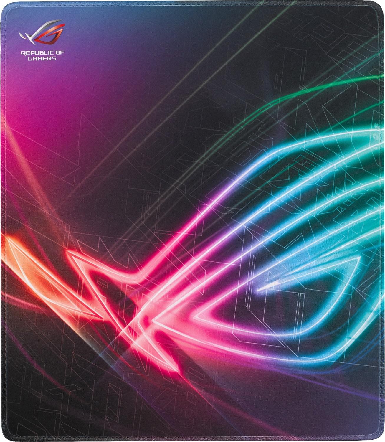 ASUS ROG Strix Edge vertikales Gaming Mauspad | 400x450x2 mm | optimierte Stoffoberfläche, vollfarbige Nähte, rutschfeste Unterseite - Bild 3