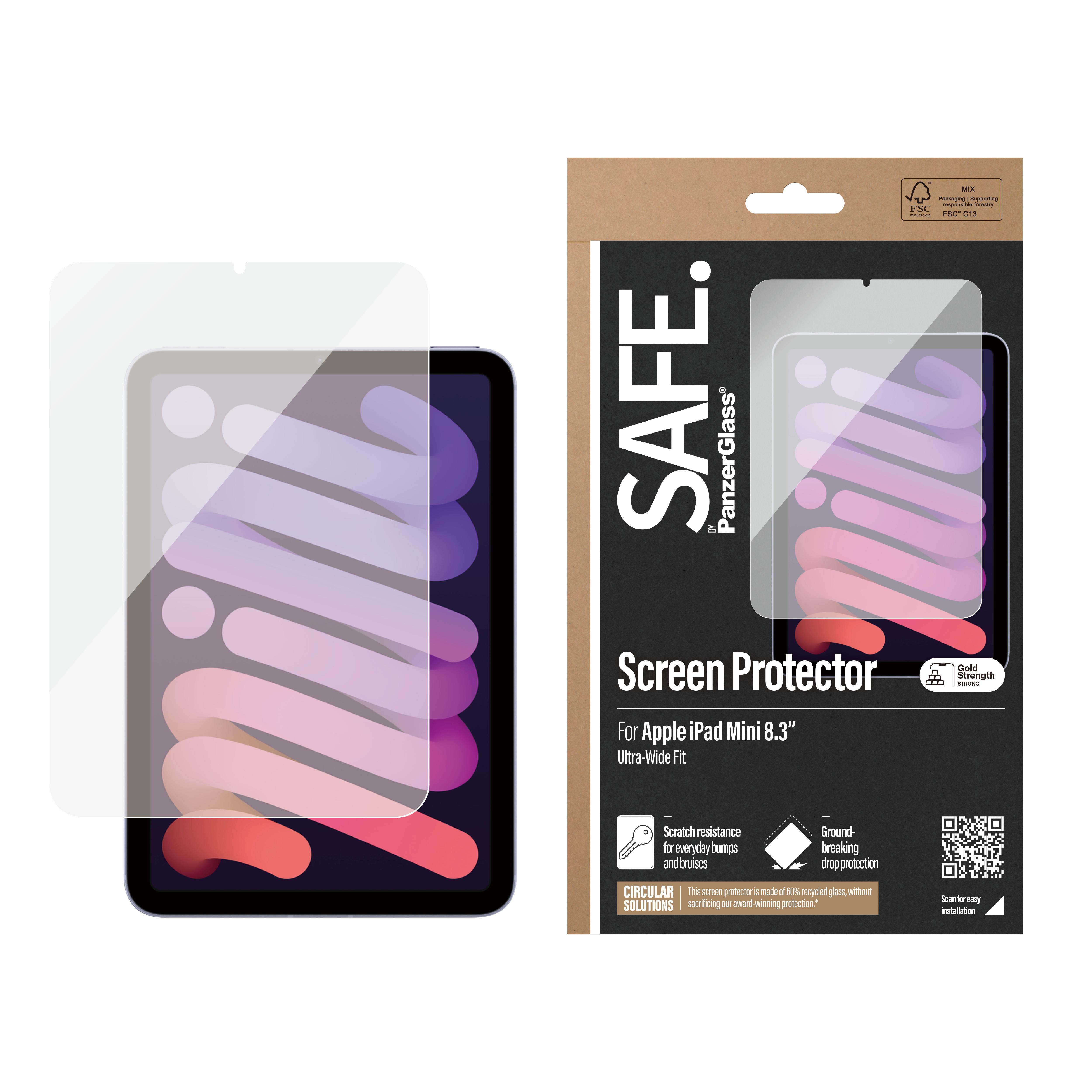 SAFE. by PanzerGlass® Displayschutz iPad Mini 8.3'' Ultra-Wide Fit