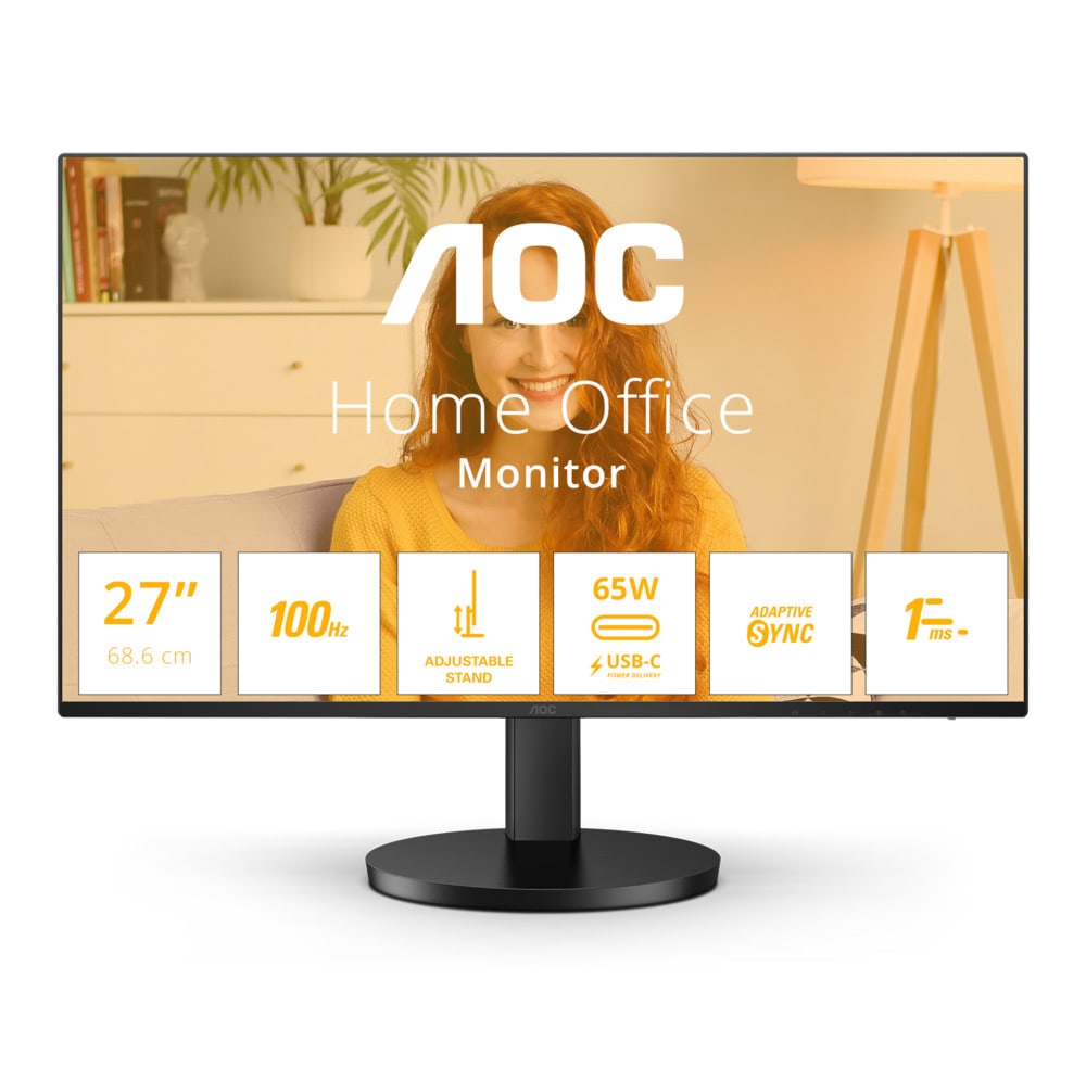 Image of 27" AOC Q27B3CF2 - 2560x1440 (QHD) - 100Hz - IPS - 65W USB-C