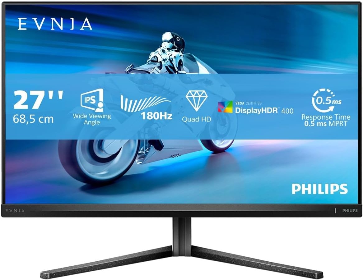 Philips Evnia 27M2n5500 Zoll Wqhd Ips Led 16:9 180 Hz Gaming Monitor Größe 27 Schwarz