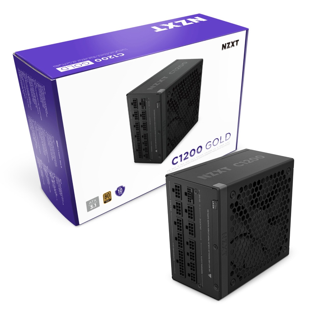 NZXT C1200 Gold ATX 3.1 schwarz | 1200W PC-Netzteil - Bild 2