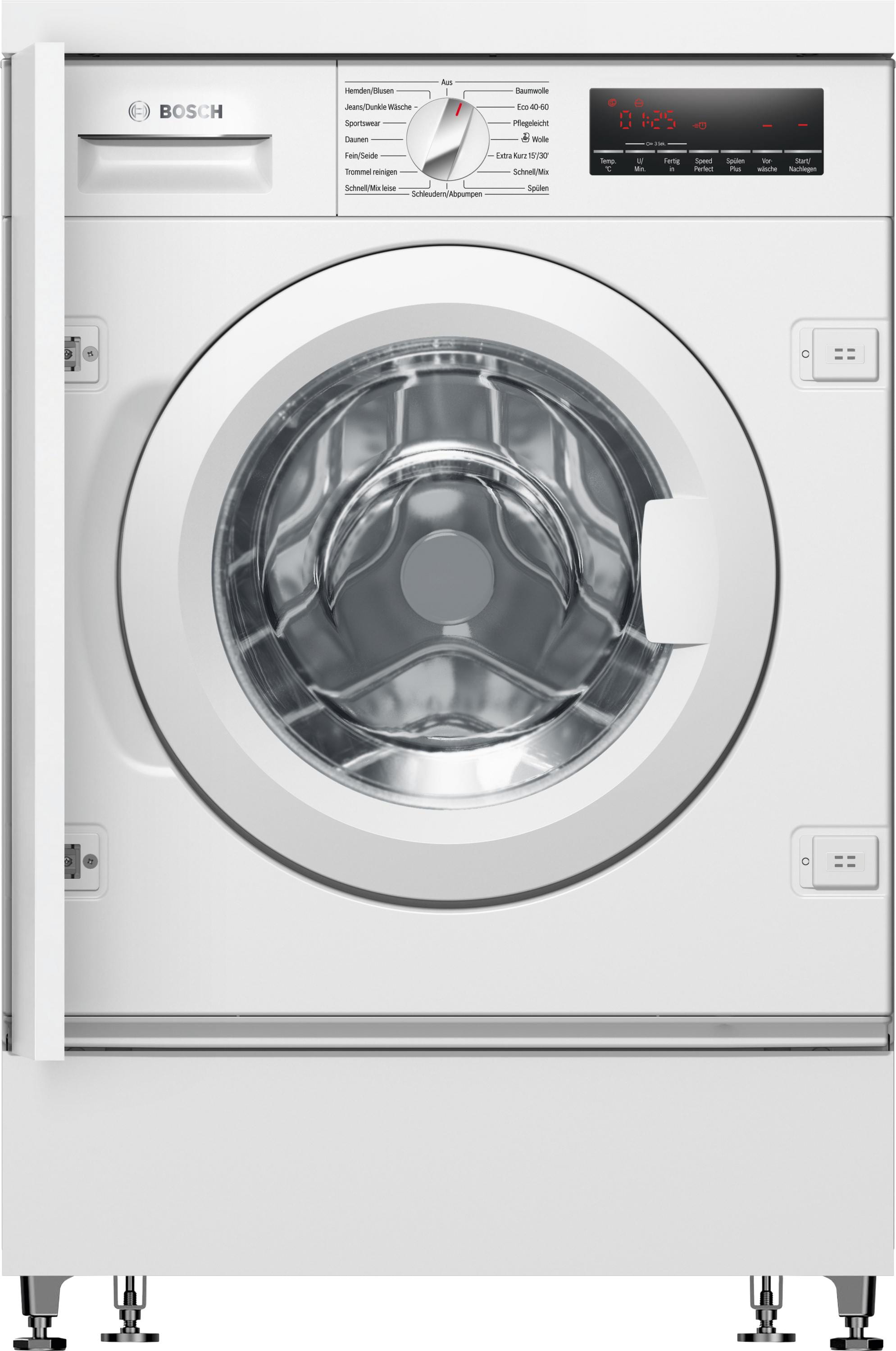 Bosch Weiß Einbauwaschmaschine Serie 8 "Wiw28443" 8 Kg 1400 U/Min Aquastop Speed Perfect Nachlegefunktion Kurzprogramme von Baur - Bild 2