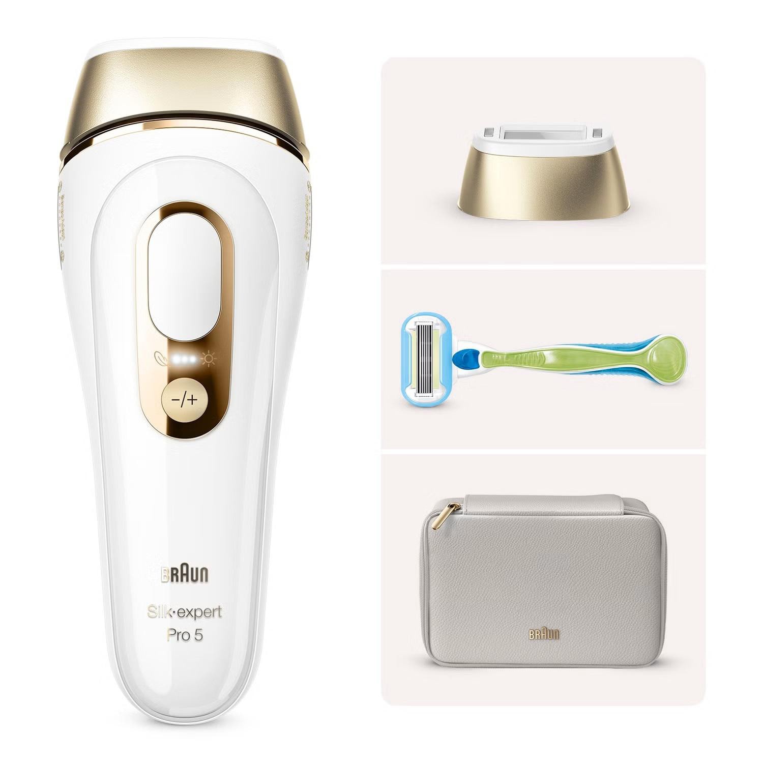 Braun Silk-Expert Pro Pl5052 Epilierer Gold/Weß Größe 2.0 Weiß