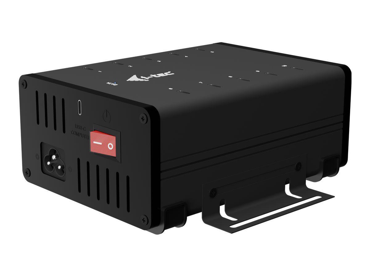 i-tec 10-fach USB-C Hub + Charger/Ladegerät, 10x 15W Power Delivery für Smartphones, Tablets und andere Smart-Devices