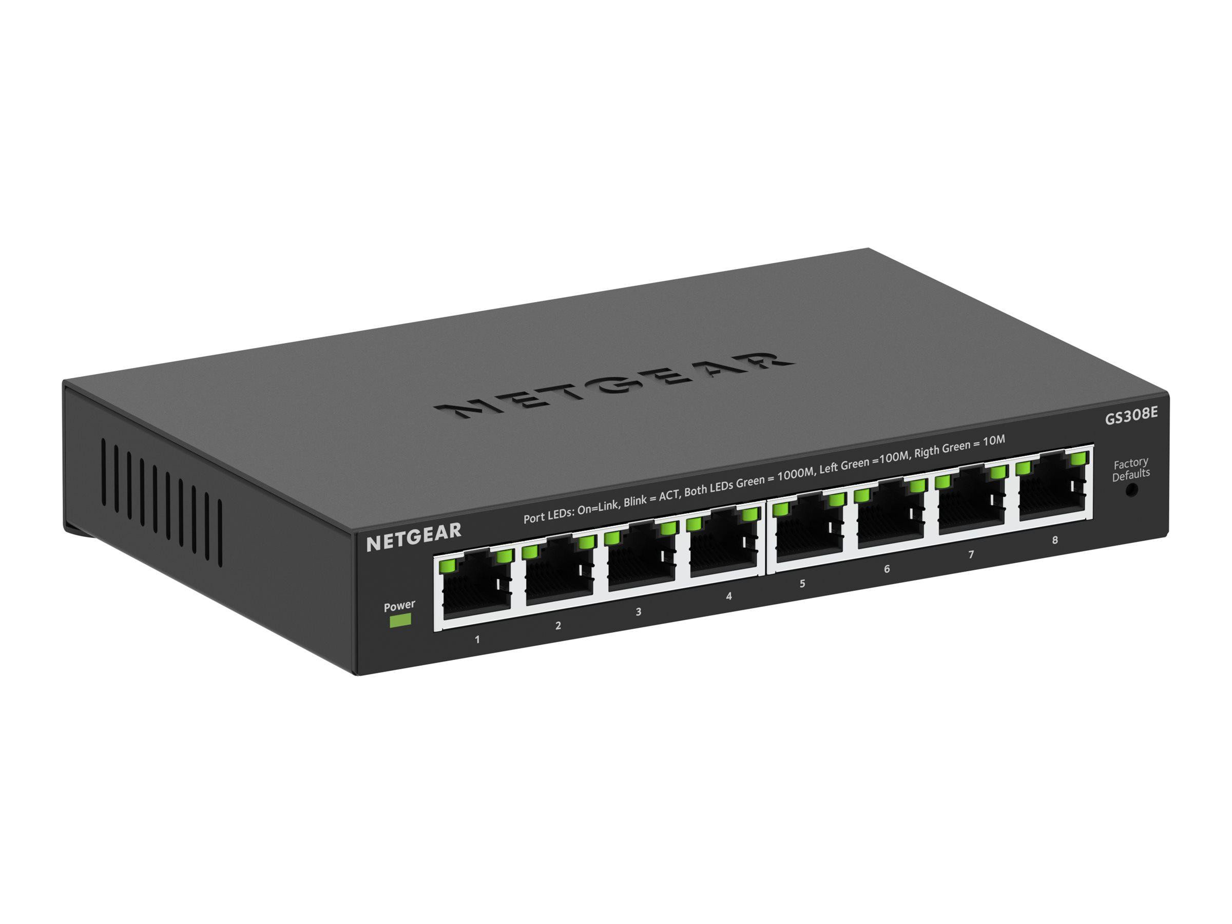 NETGEAR GS308E 8-Port-Gigabit-Ethernet-Switch 10/100/1000 - Image 5
