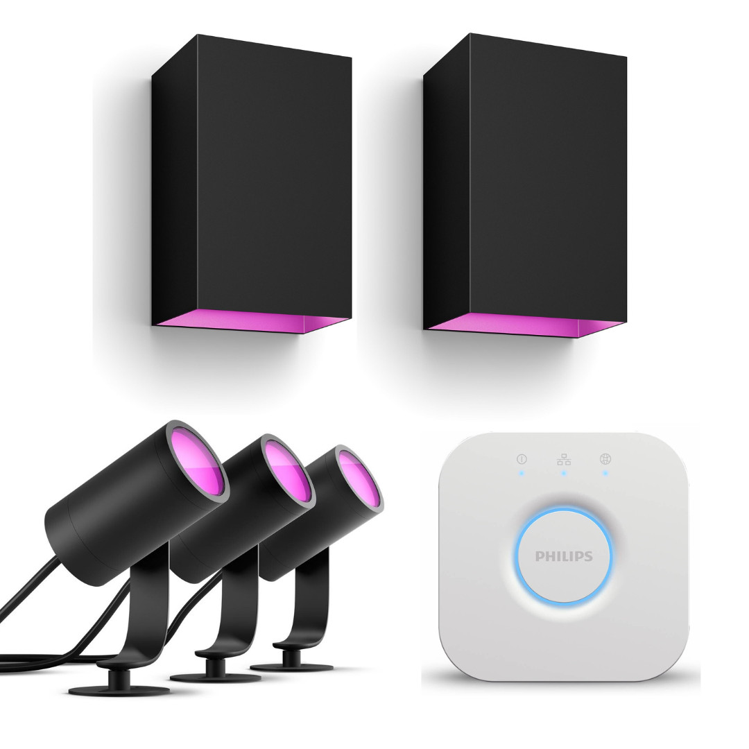 Philips Hue Starter Set Lightstrip Outdoor 5M + Lily Spot 3Er Pack + Bridge V2 Ku04-10U+Ky01-183+Kv01-1L5 - Image 19