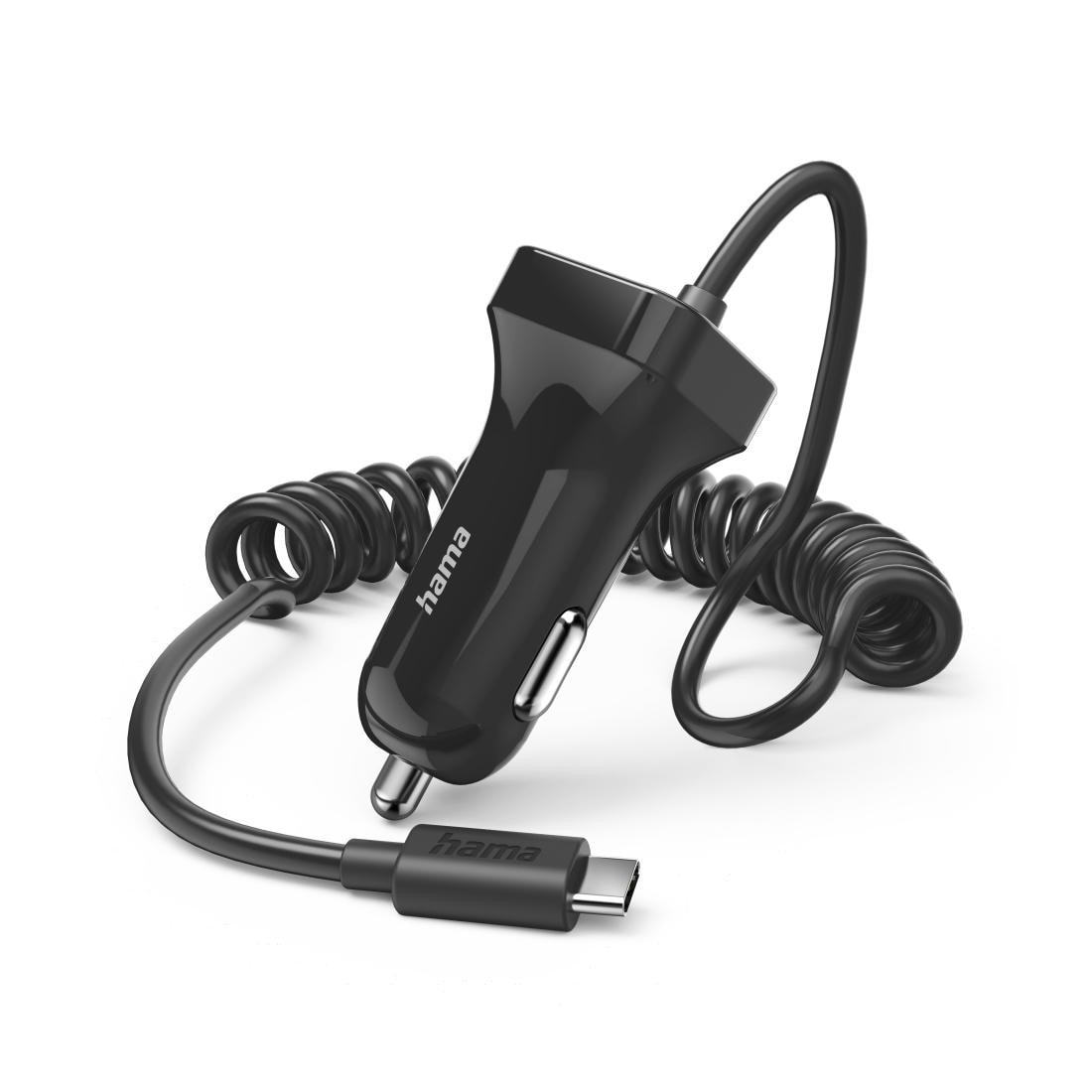 Hama Kfz-Ladekabel - USB-C - 12W - 1m - Schwarz - Bild 3